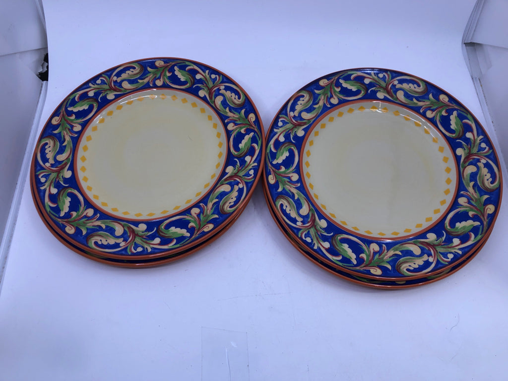 16PC SVC 4- VILLA DELLA LUNA DISH SET W/BOOK.