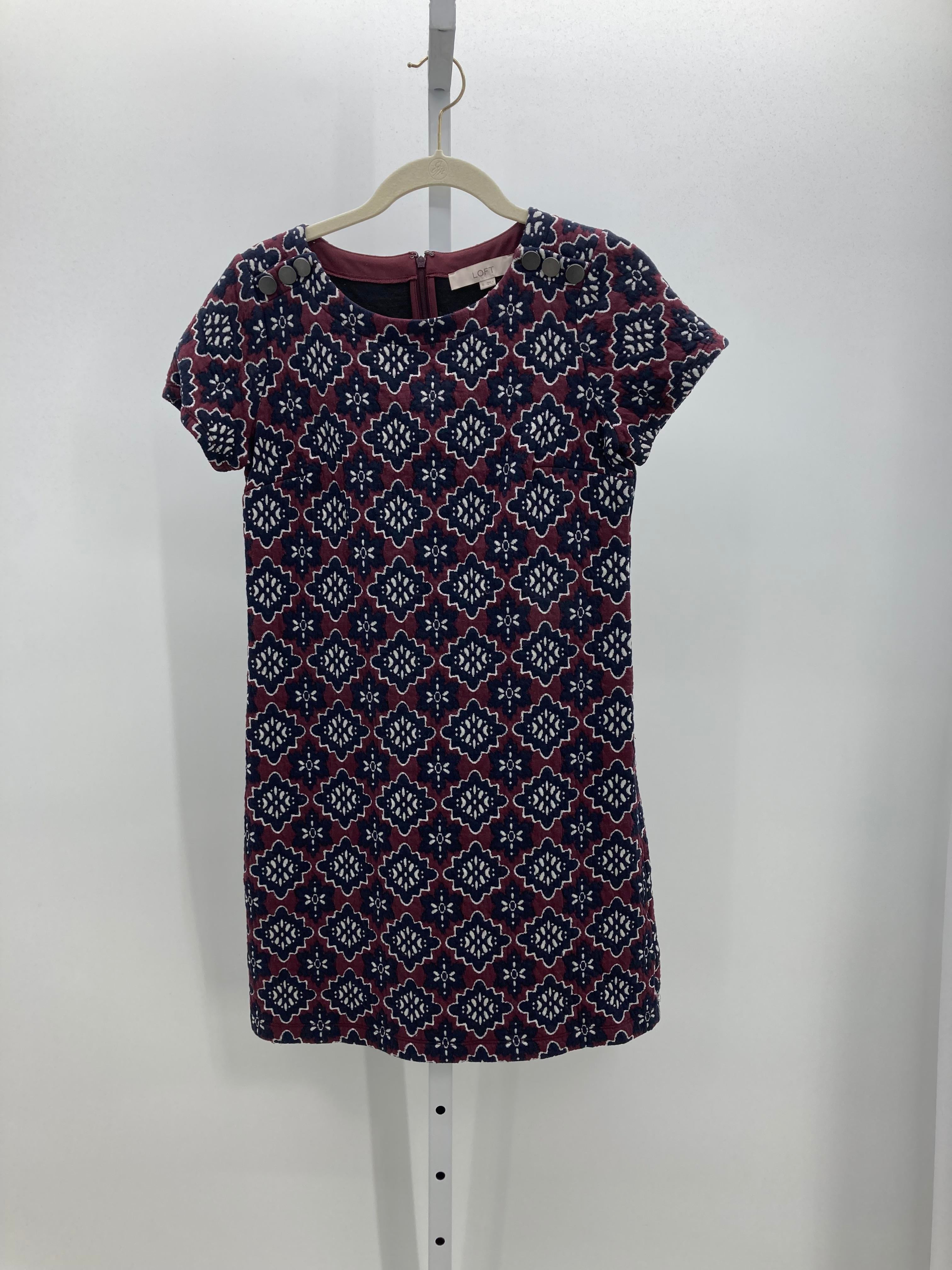 Loft Size 0 Misses Short Sleeve Dress