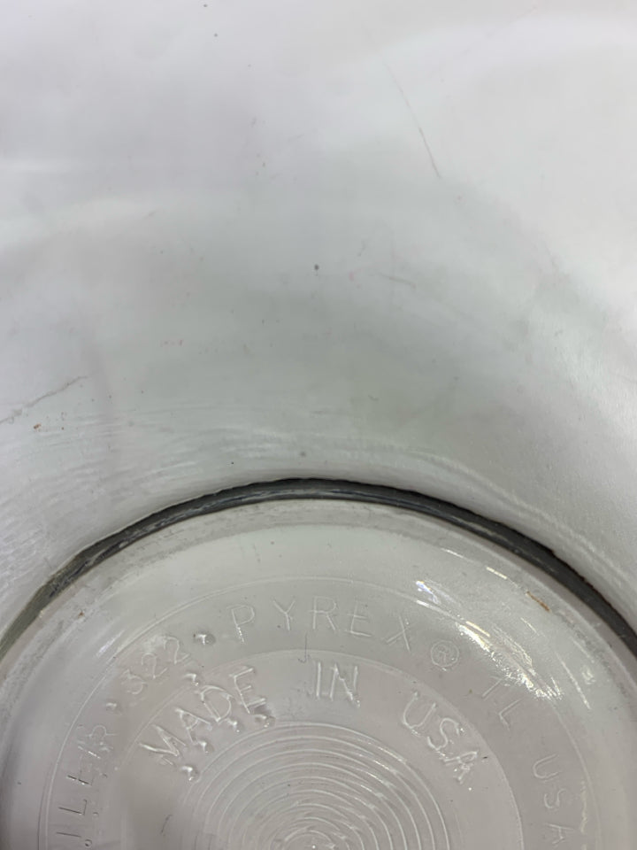 CLEAR PYREX MIXING BOWL.