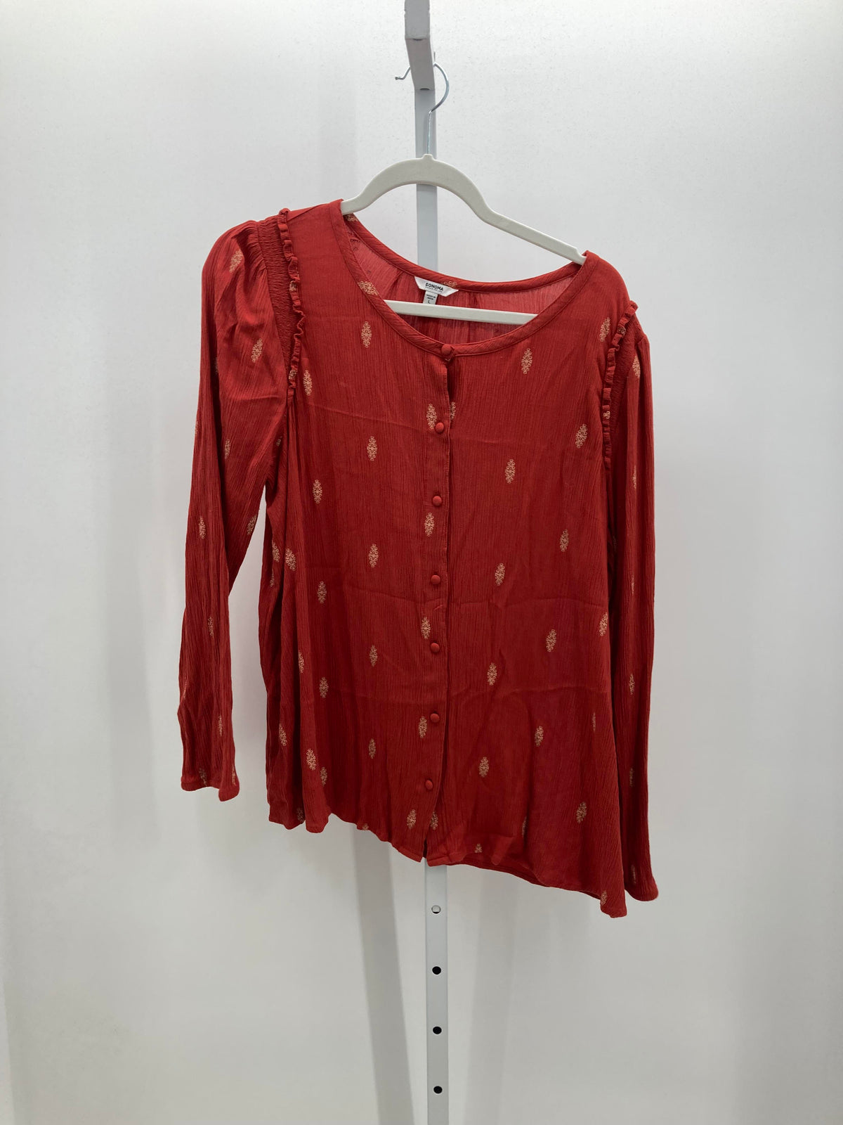 Sonoma Size Large Misses Long Sleeve Shirt