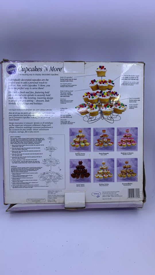 NIB WILTON DESSERT STAND.