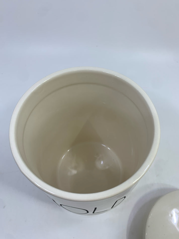 "HOLD" CANISTER W/LID.