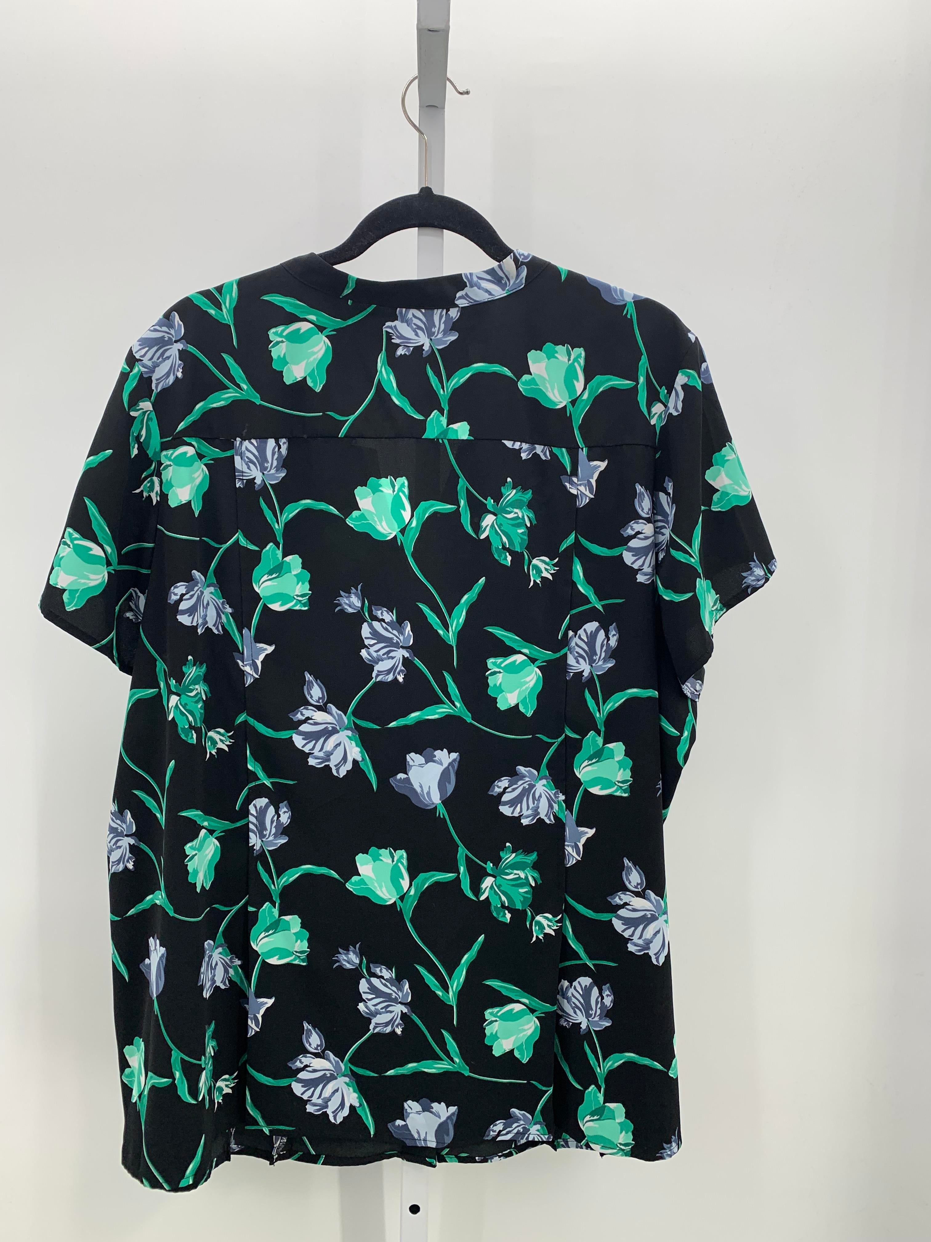 Croft & Barrow Size 3X Womens Short Sleeve Shirt