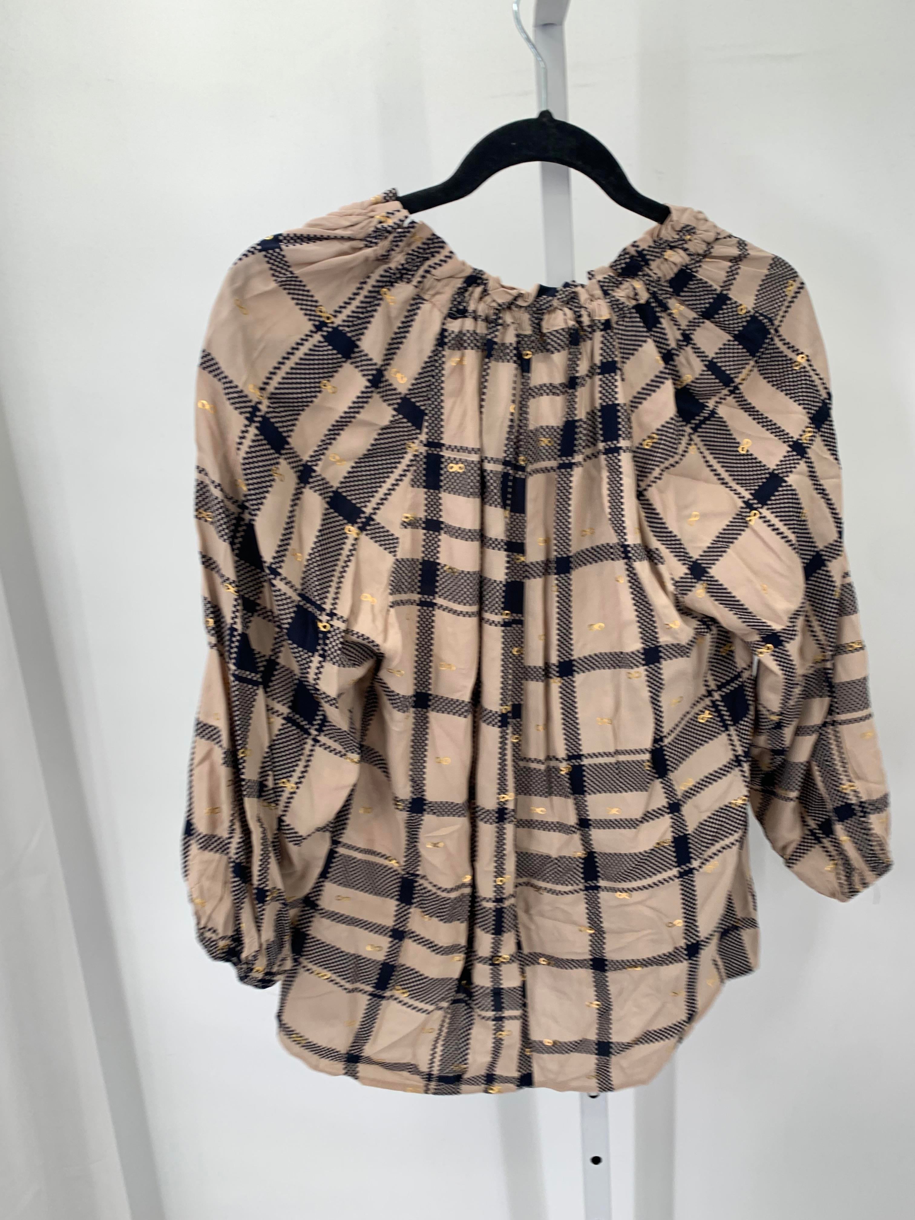 Harve Benard Size Medium Misses 3/4 Sleeve Shirt