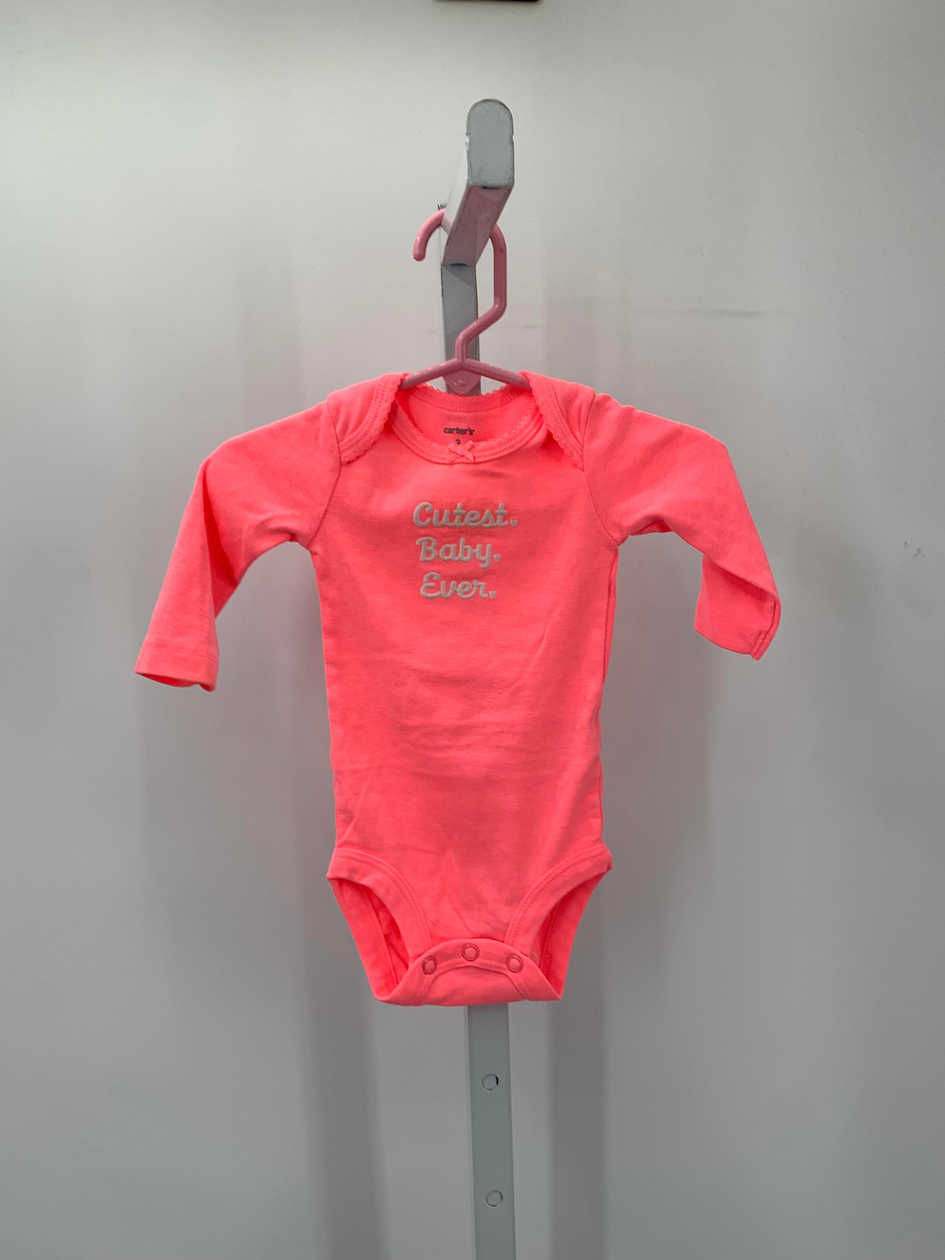 Carters Size 3 Months Girls Long Sleeve Shirt