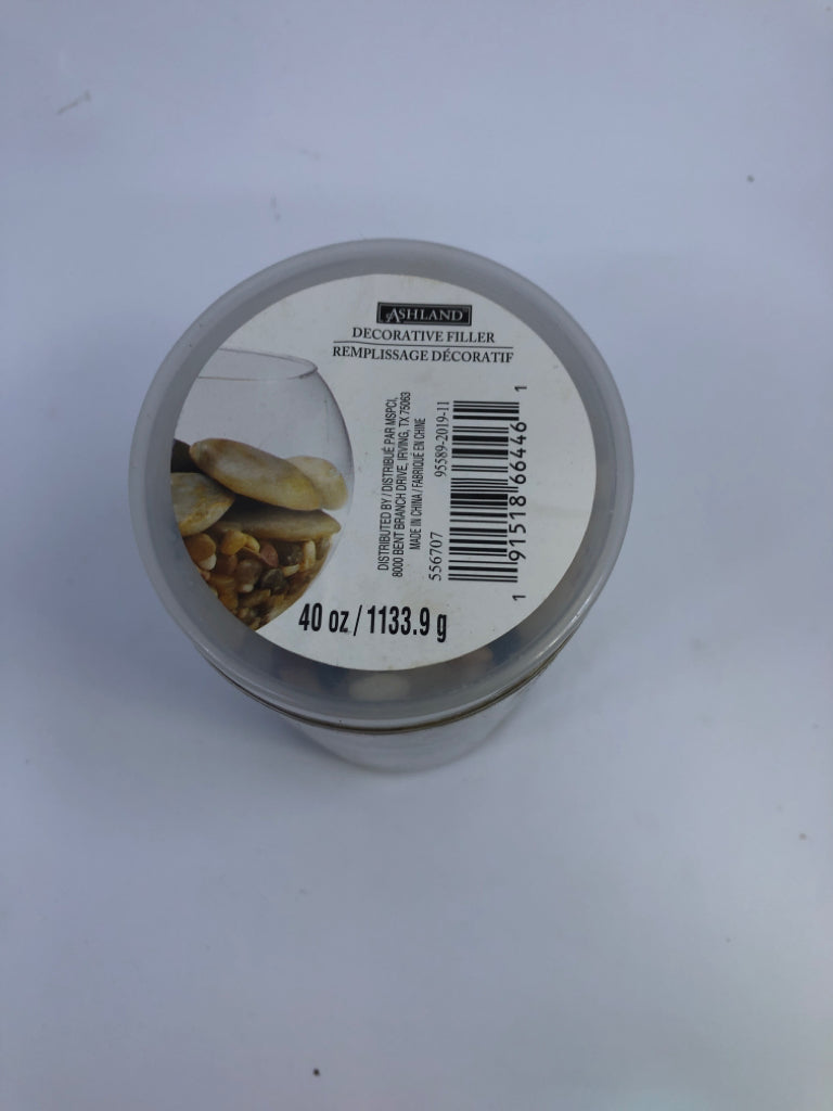 DECORATIVE FILLER SMALL NEUTRAL ROCKS.