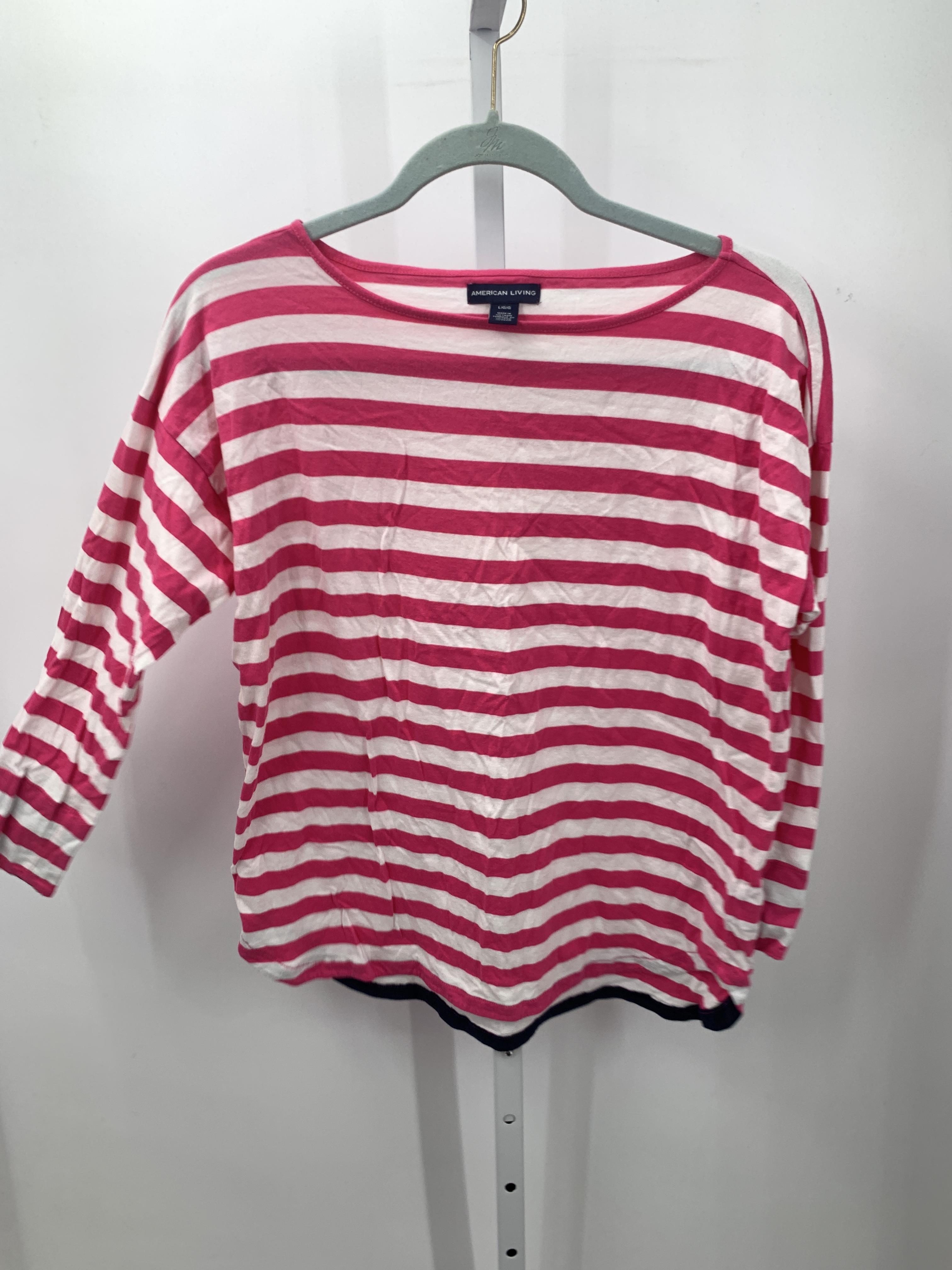 American Living Size Large Misses 3/4 Sleeve Shirt