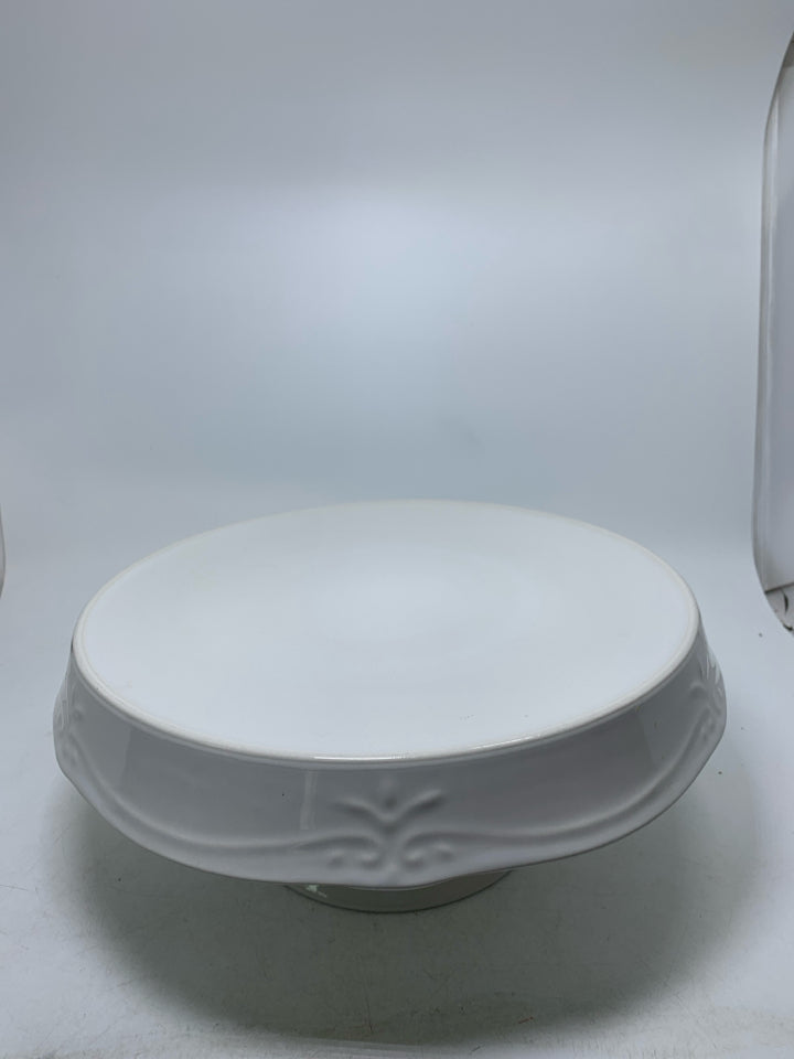 HEAVY CERAMIC CAKE STAND.