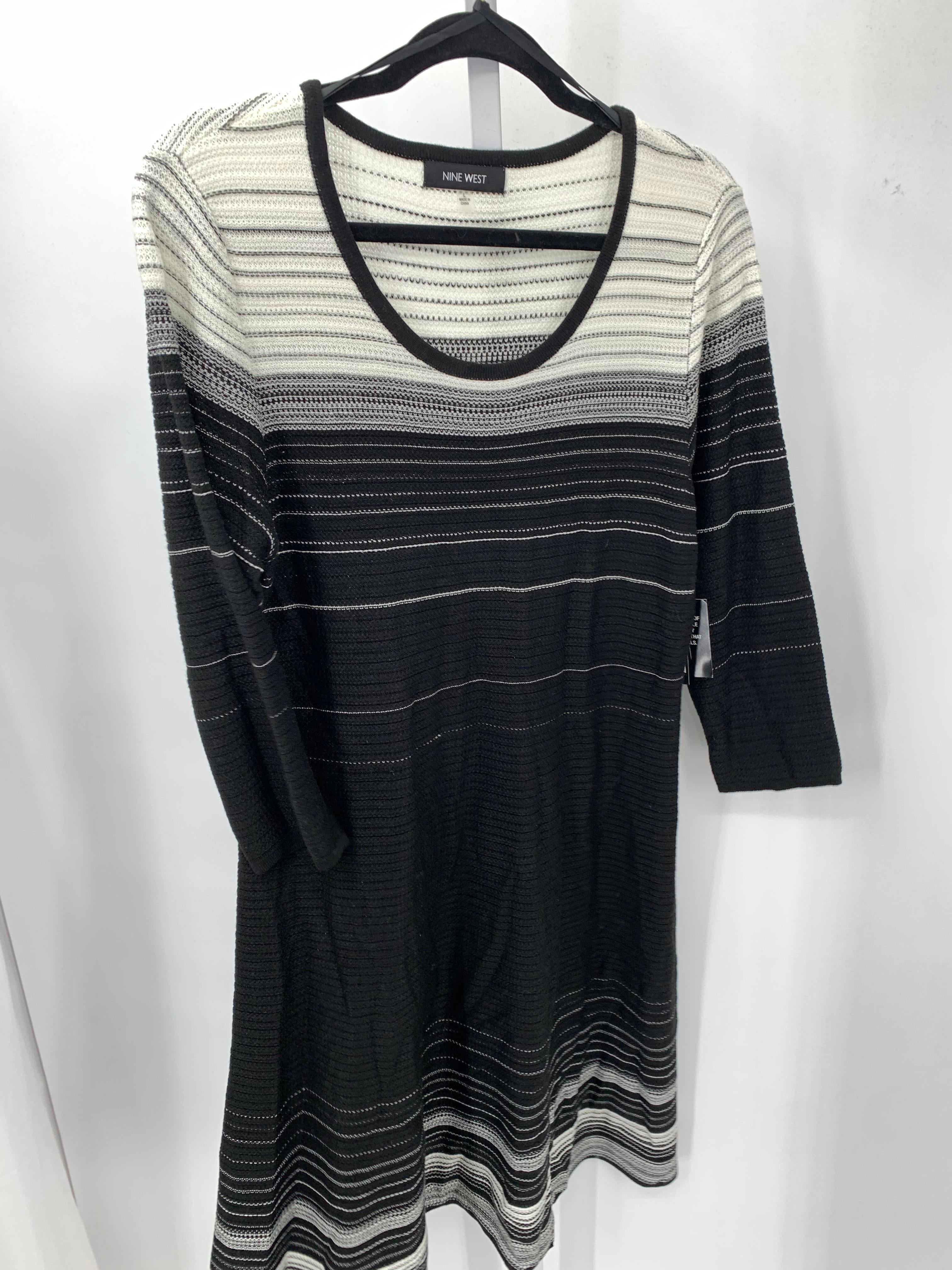Nine West Size Large Misses Long Sleeve Dress
