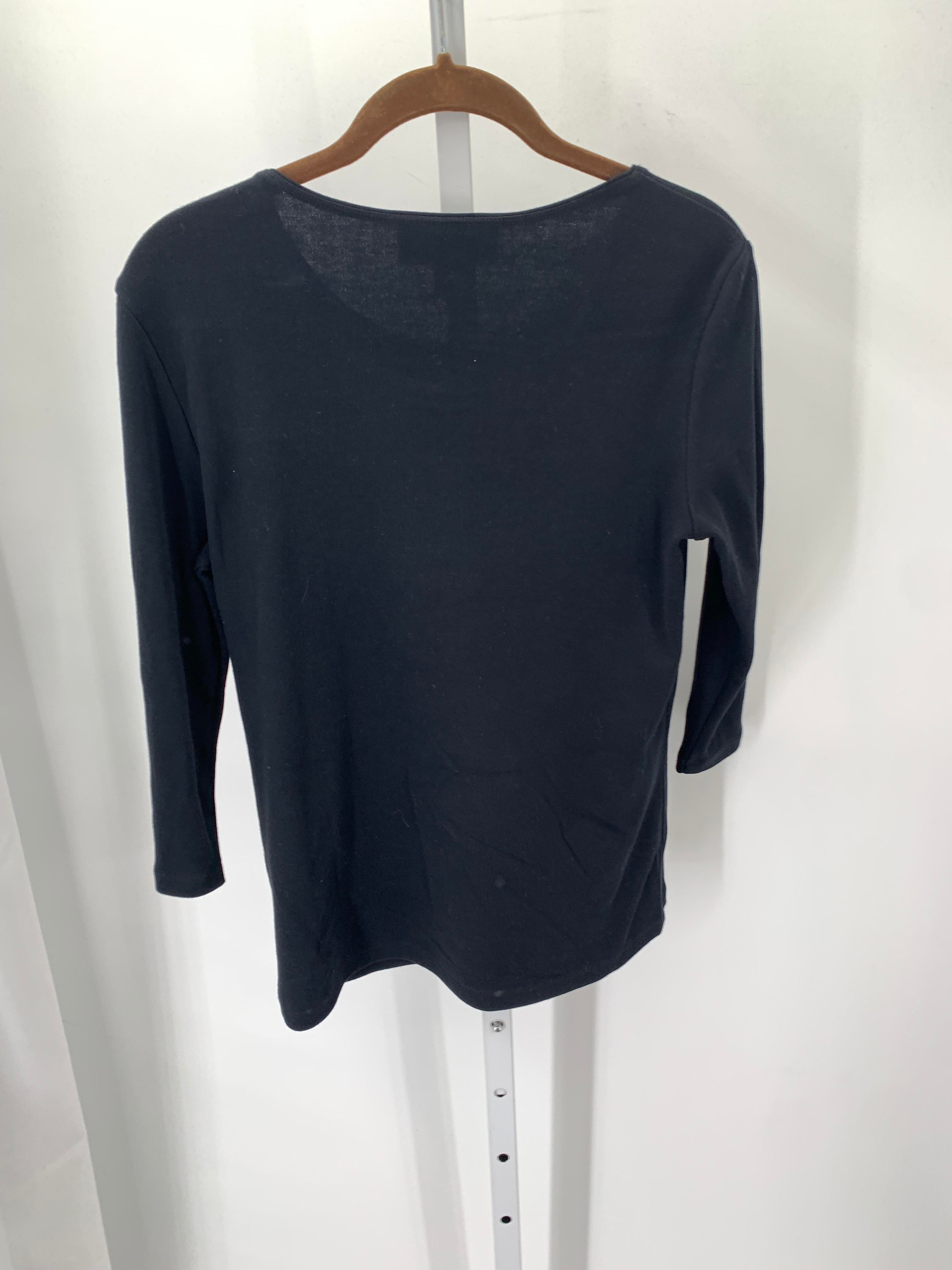 Karen Scott Size Medium Petite Petite 3/4 Sleeve Shirt