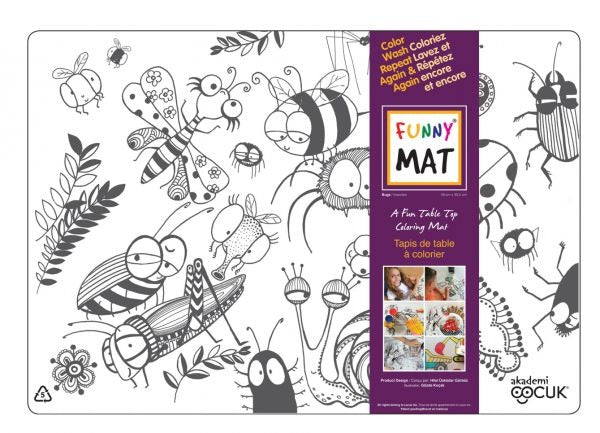 Funny Mat Placemat - Bugs
