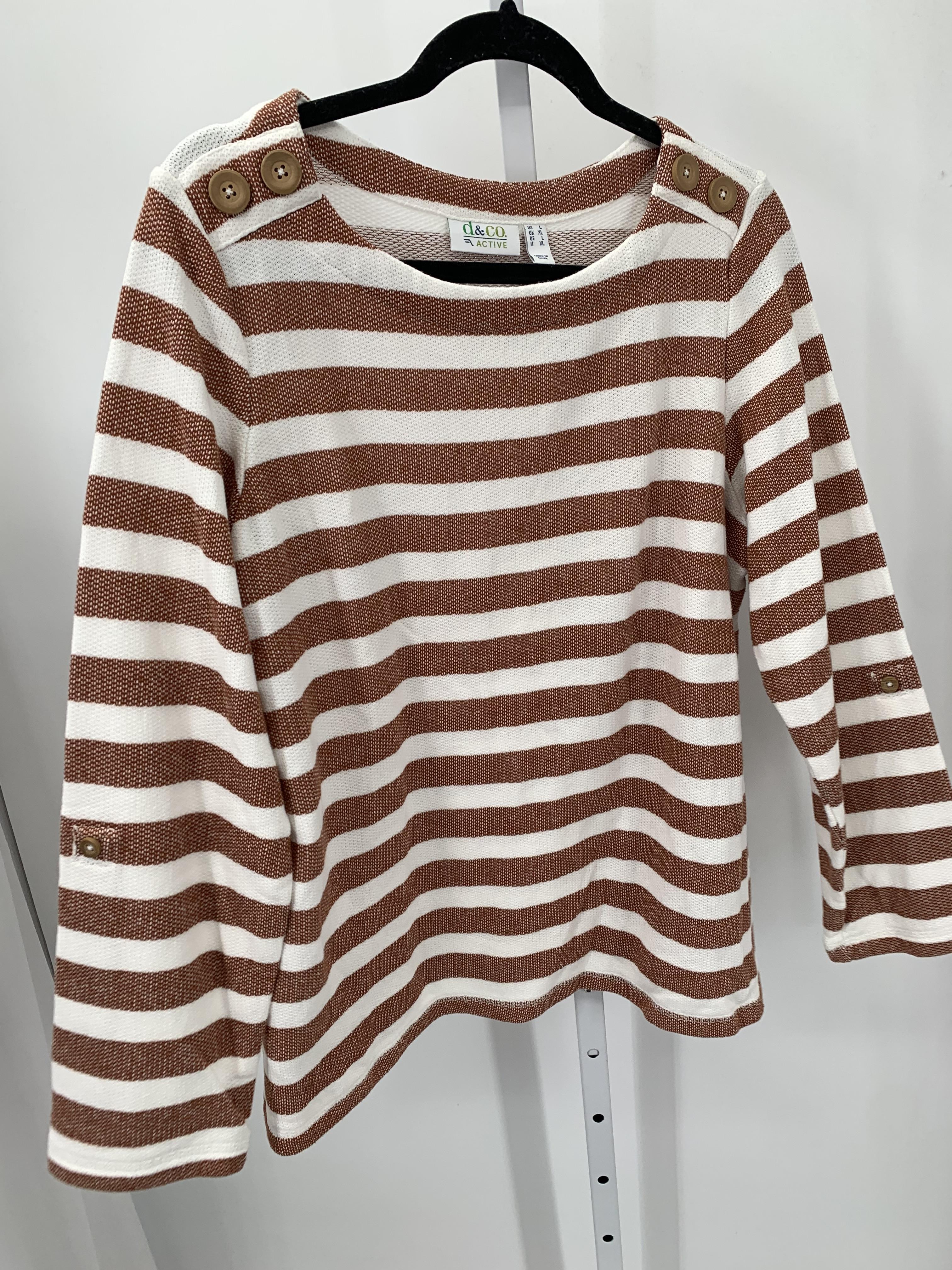 d & co. Size Large Misses Long Sleeve Shirt
