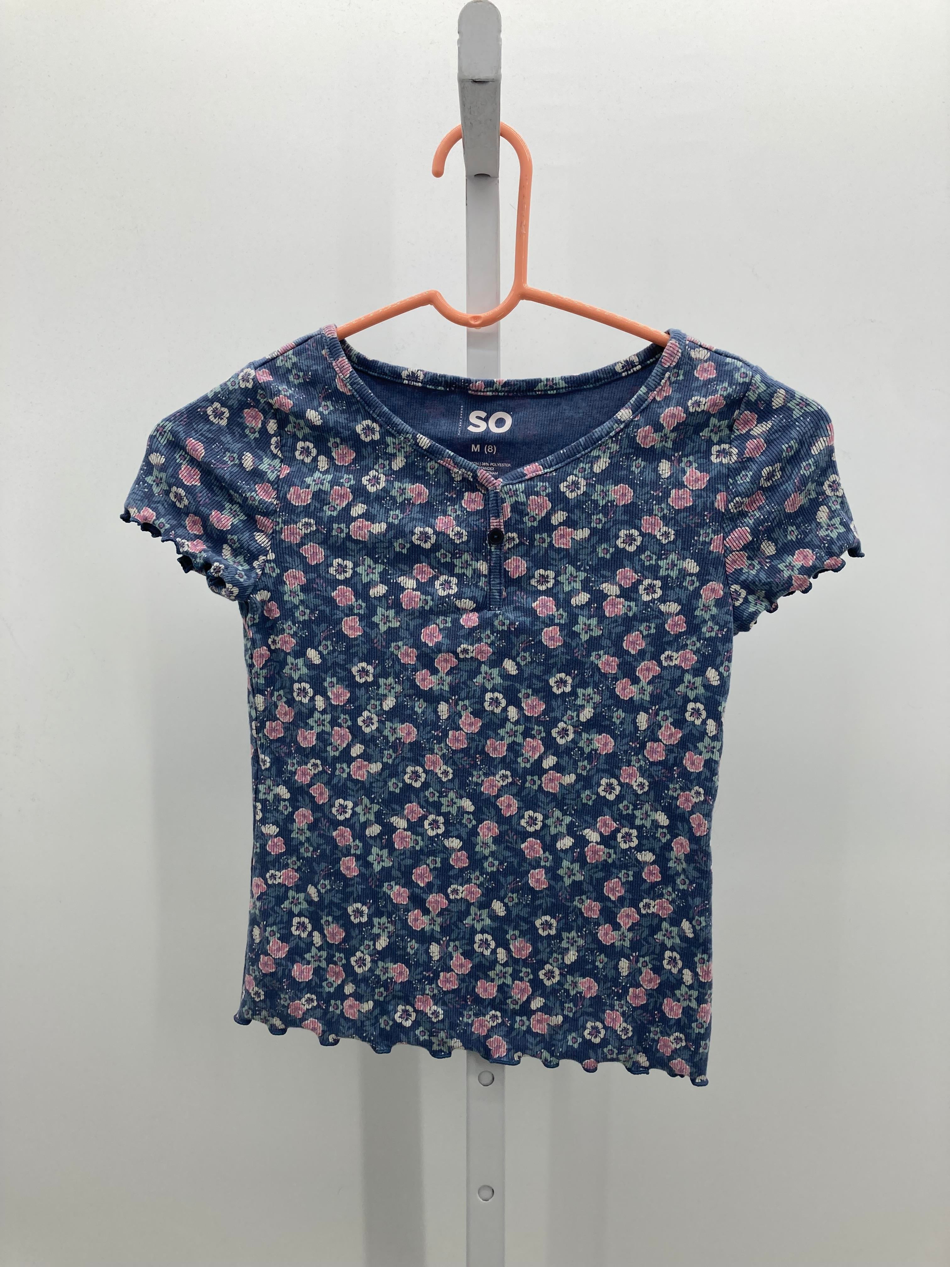 SO Size 8 Girls Short Sleeve Shirt
