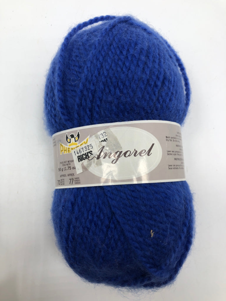 ROYAL BLUE YARN.