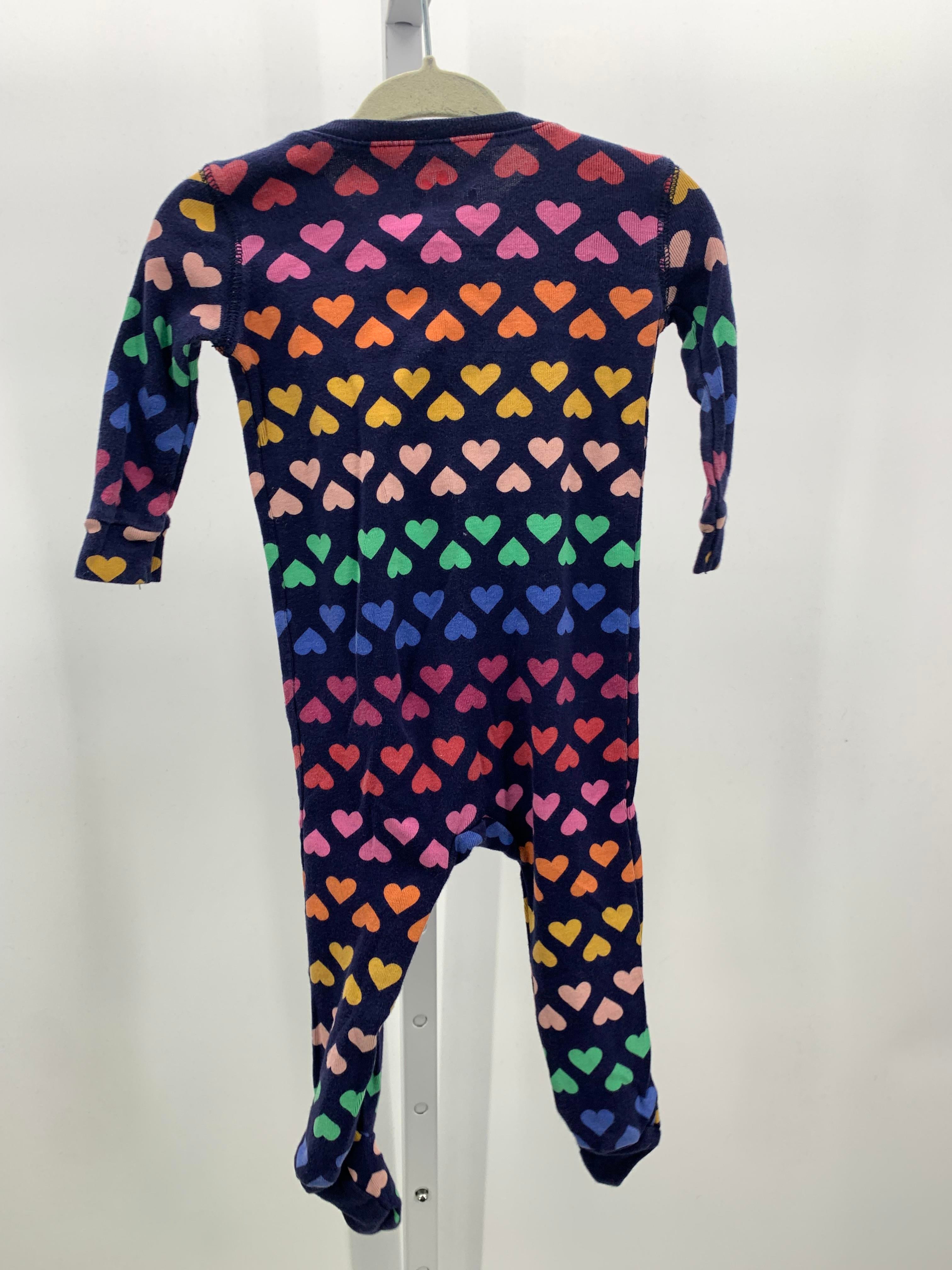 primary Size 6-9 mon Girls Long Slv. Romper