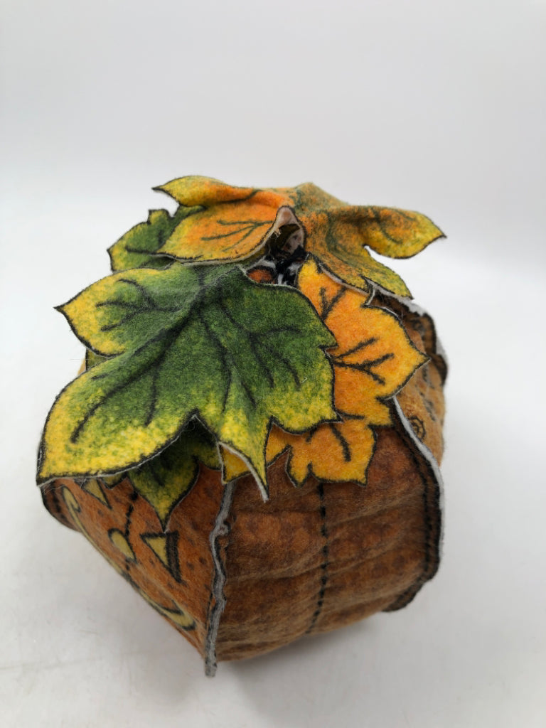 FELT WEIGHTED JACKO LANTERN.