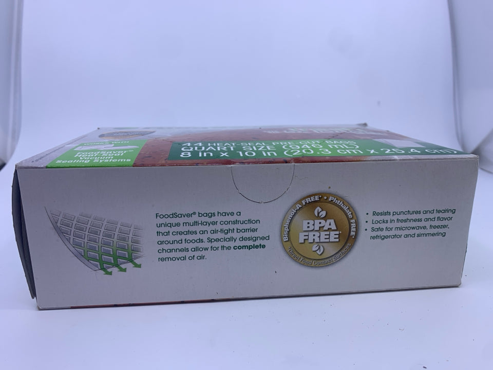 NIB PRECUT HEAT SEAL BAGS- FOOD SAVER