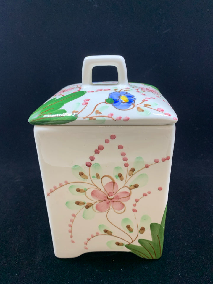 JAY WILLFRED FLORAL CANISTER.