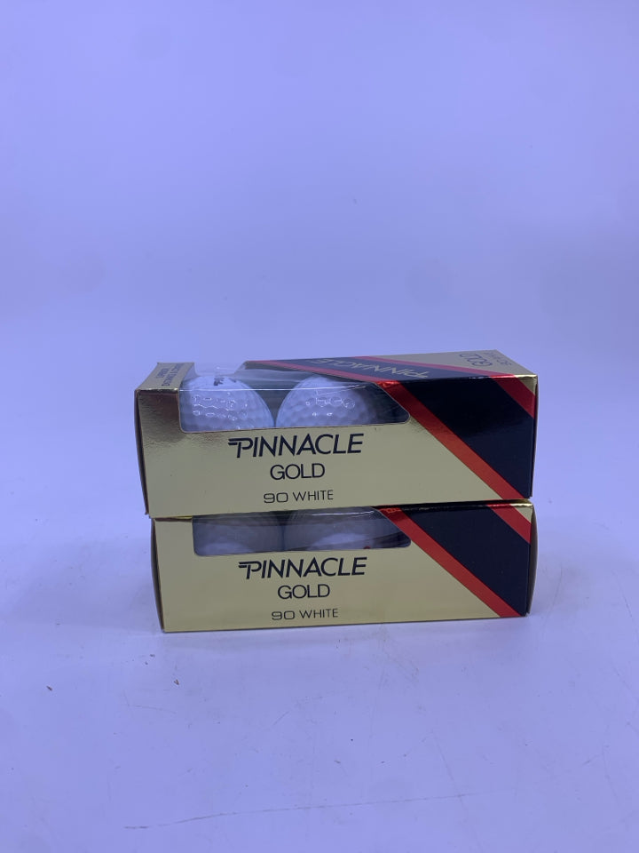 2-NIB PINNACLE GOLD GOLF BALLS.