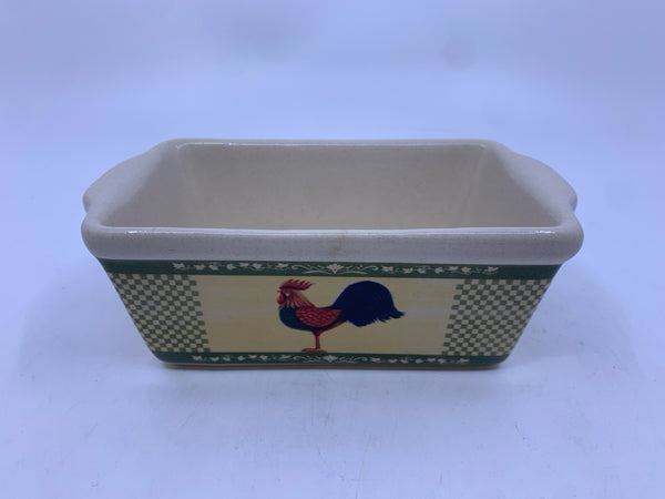 SMALL ROOSTER LOAF PAN.