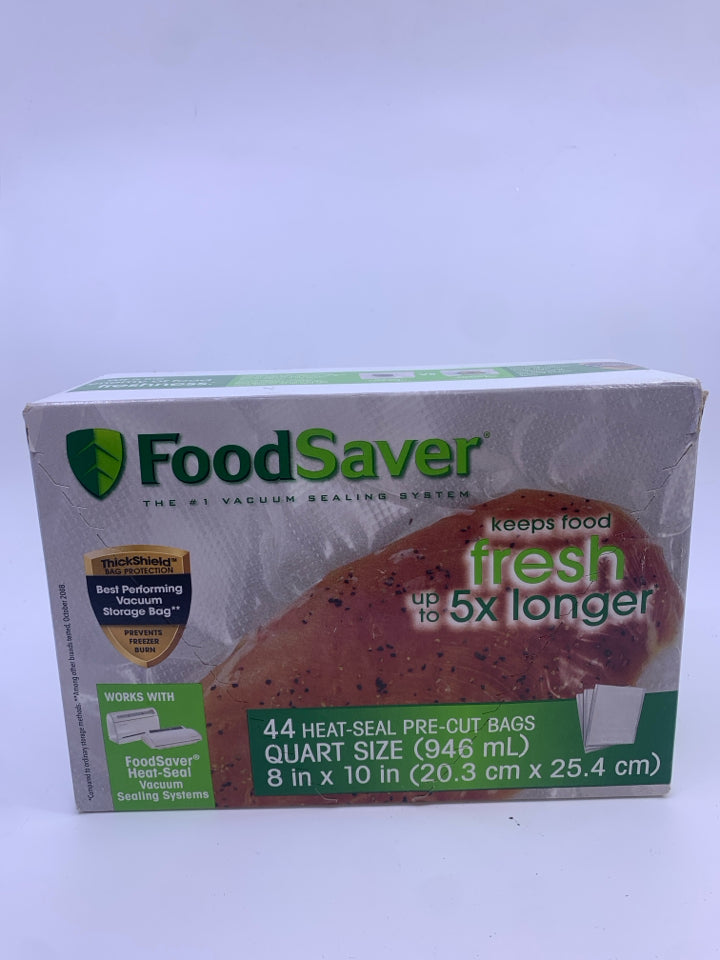 NIB PRECUT HEAT SEAL BAGS- FOOD SAVER