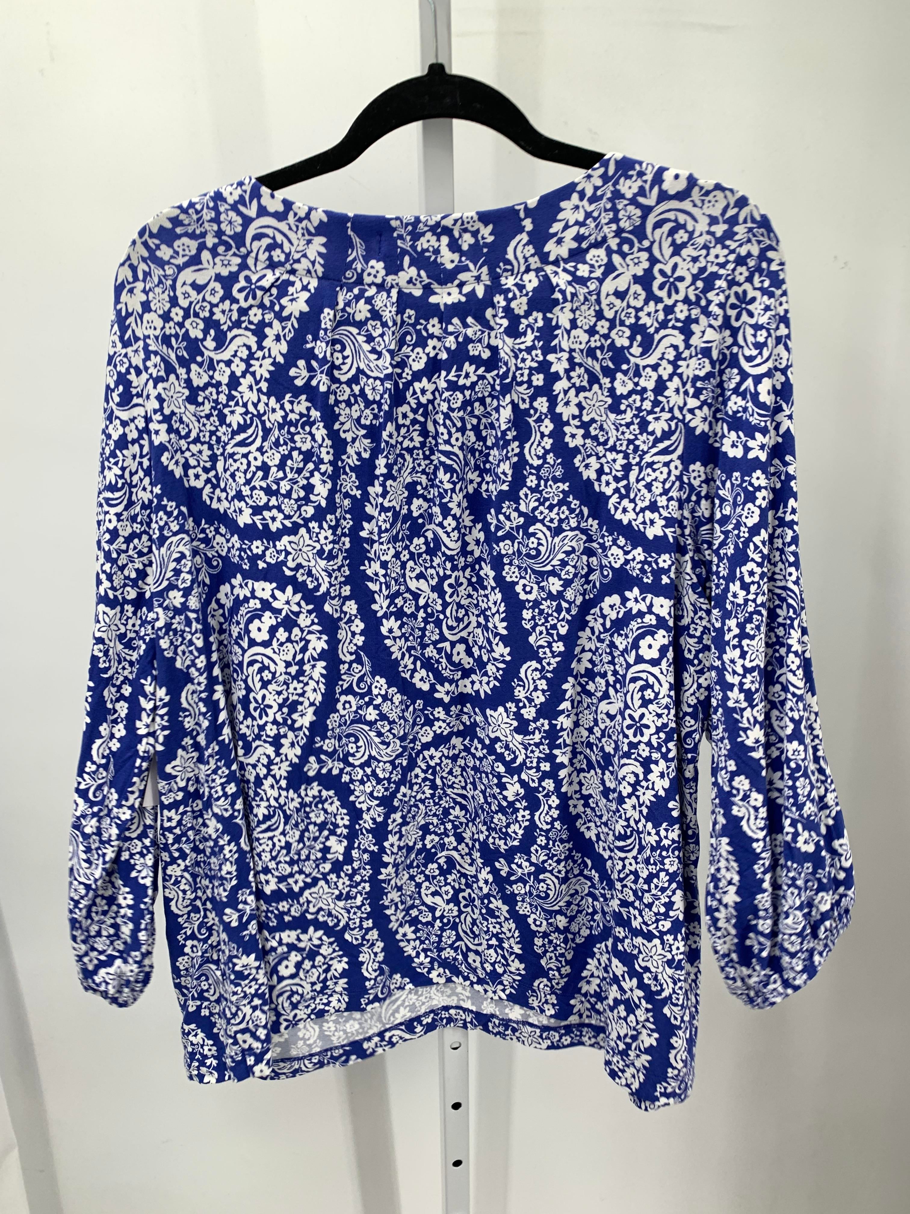 Croft & Barrow Size XXL Misses 3/4 Sleeve Shirt