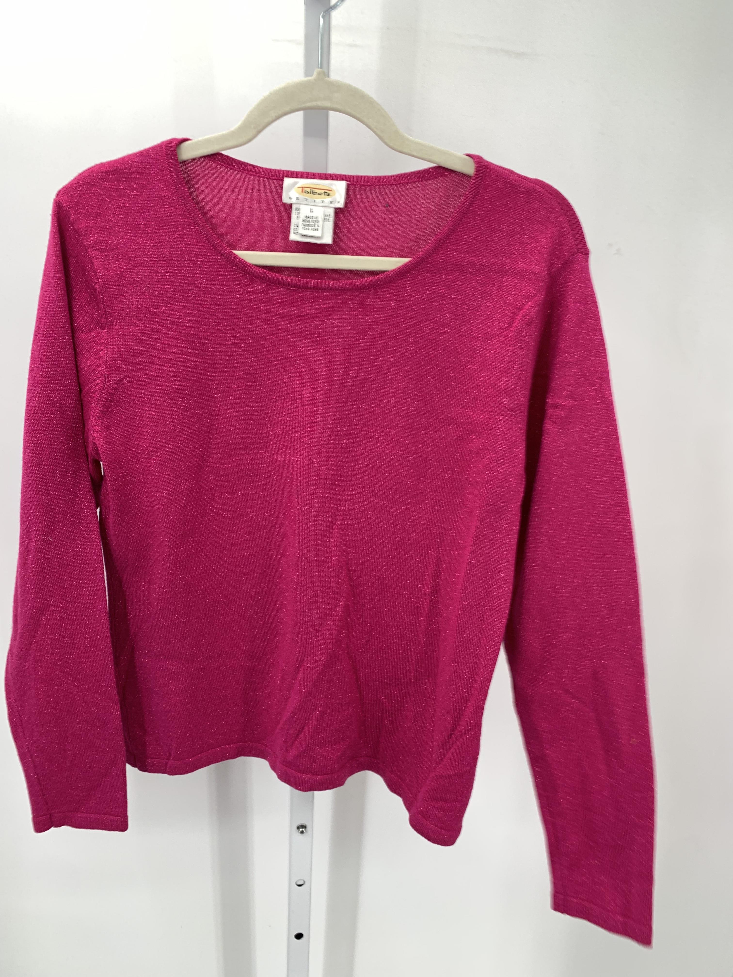 Talbots Size Large Petite Petite Long Slv Sweater