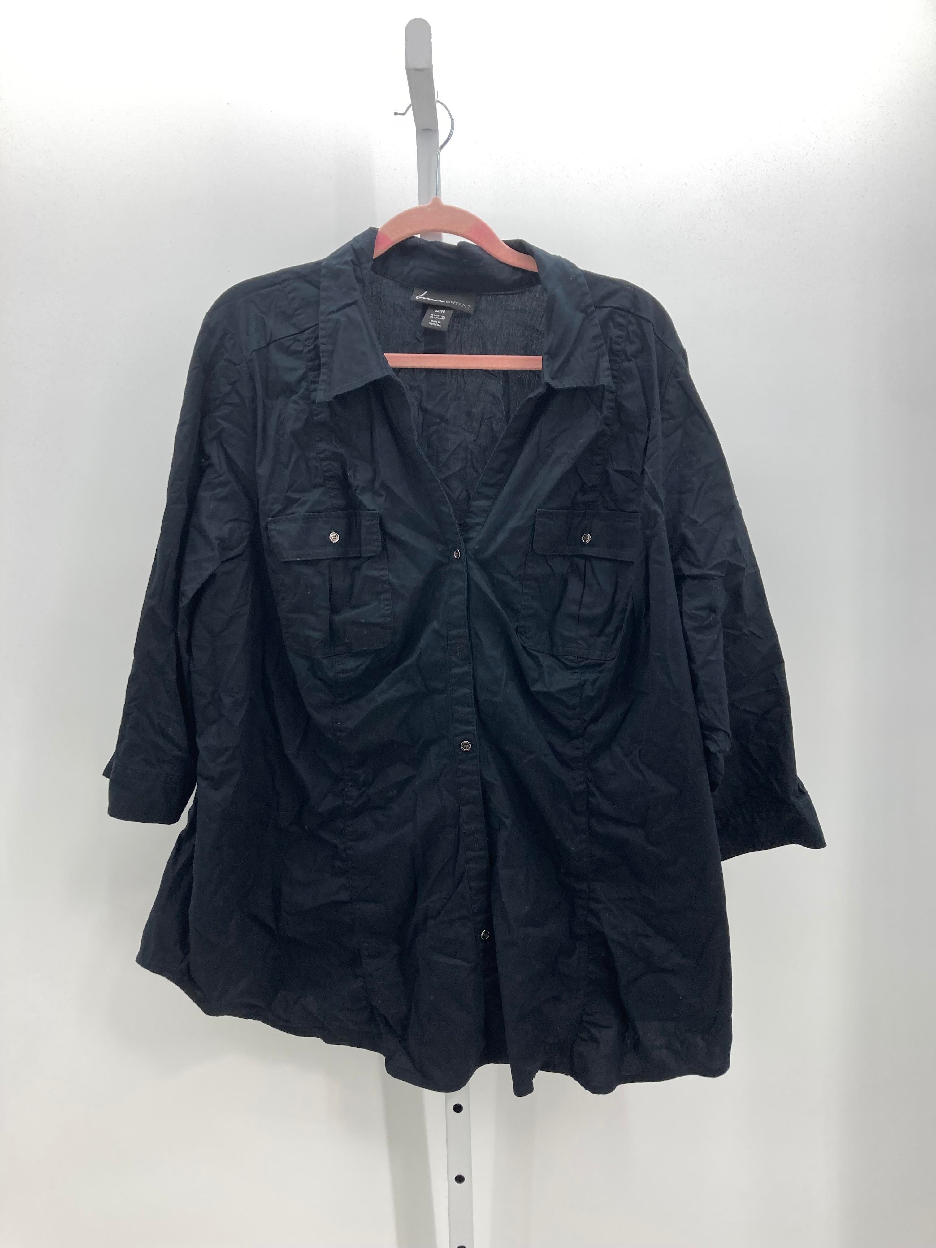 Lane Bryant Size 26/28 W Womens 3/4 Sleeve Shirt