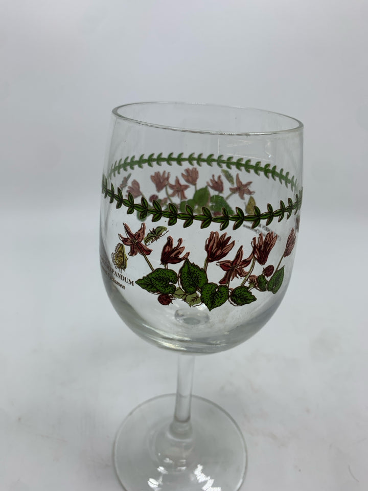 2PC PORTMEIRION WINE GLASSES.