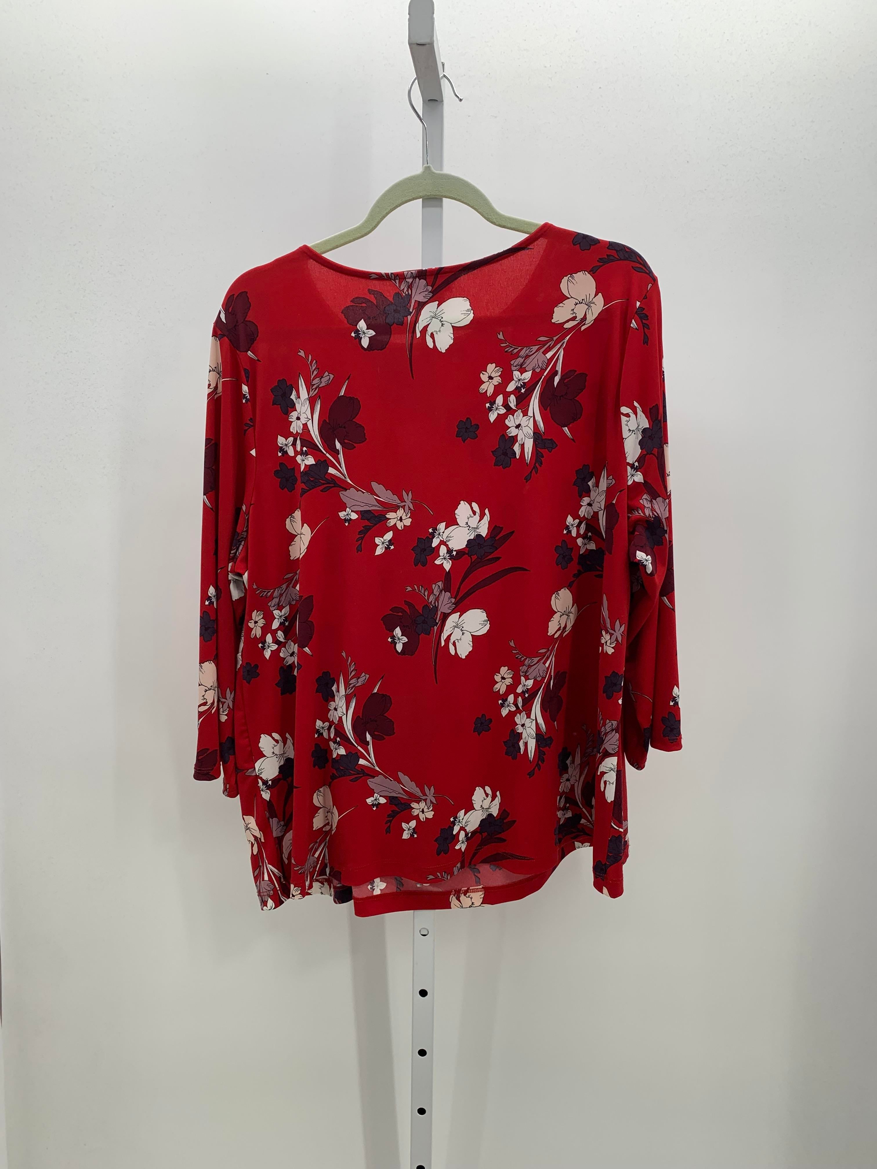Liz Claiborne Size 1X Womens 3/4 Sleeve Shirt
