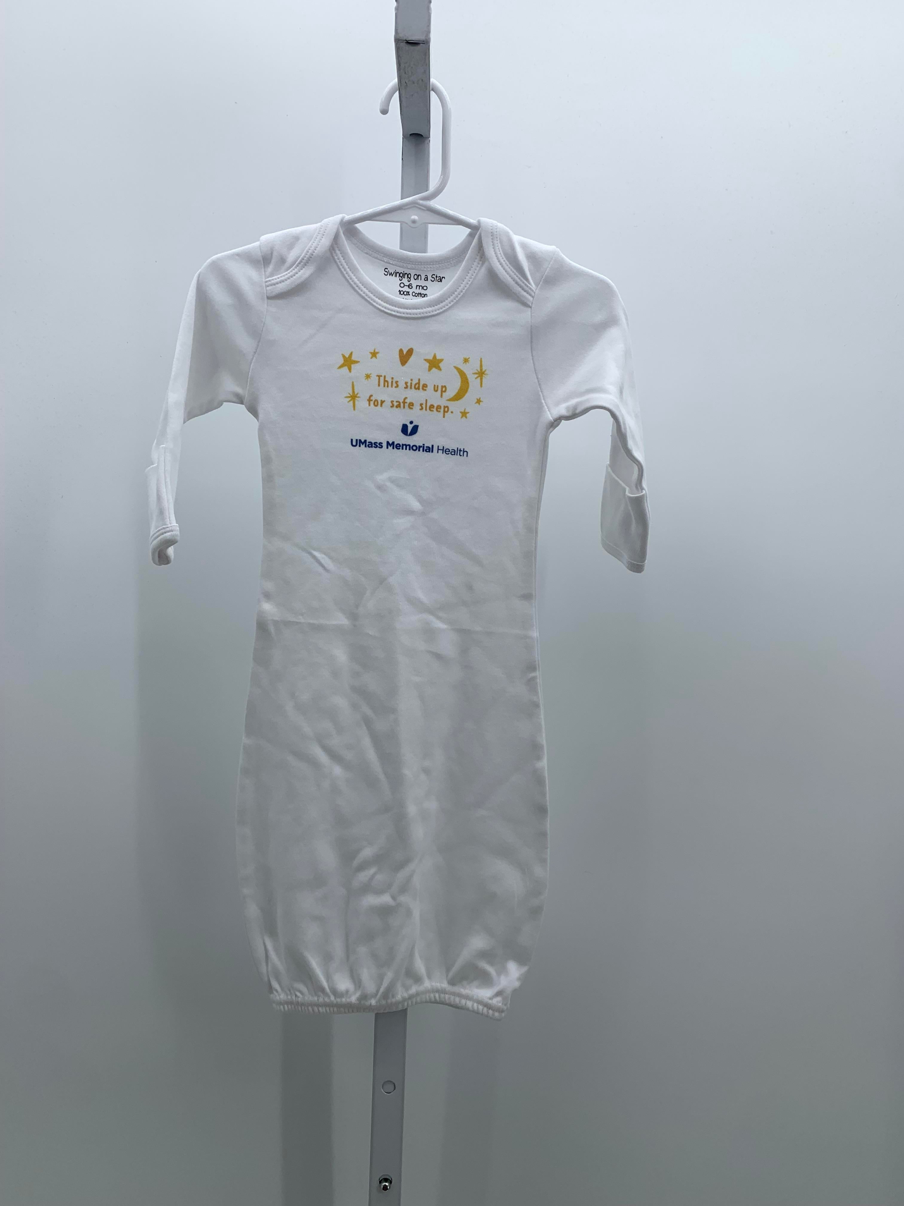 Size 0-6 Months Girls Gown Sleeper