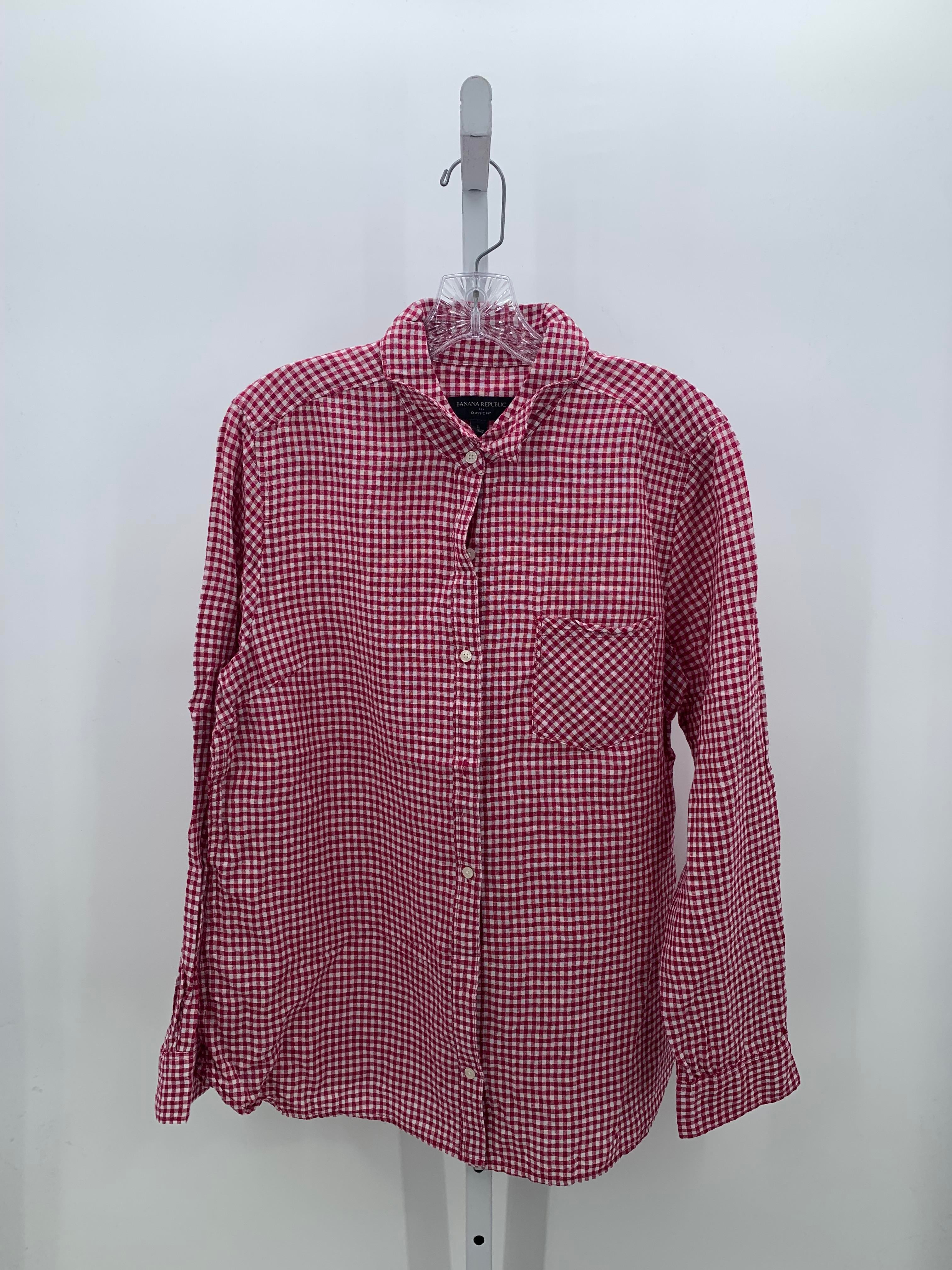 Banana Republic Size Large Misses Long Sleeve Shirt
