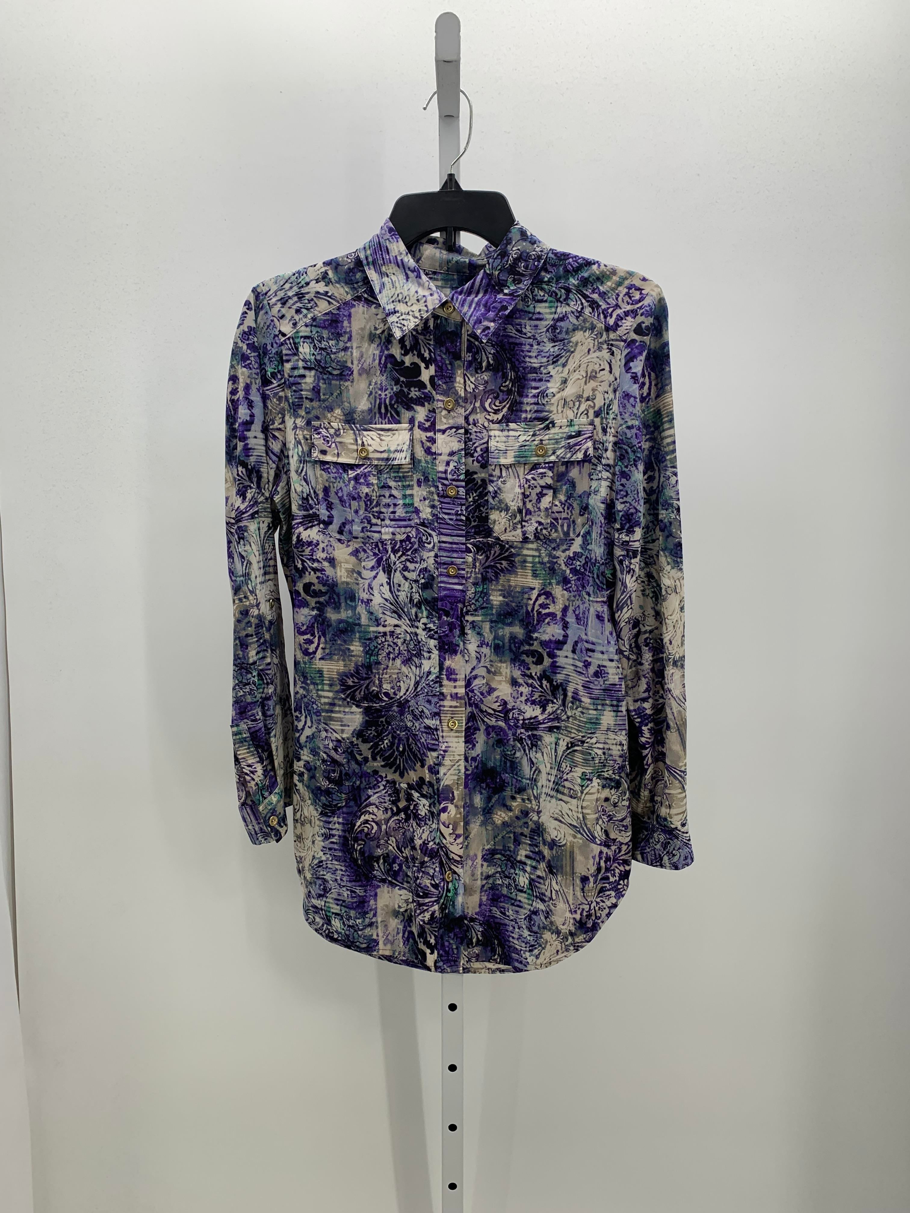 Chico's Size X Small Misses Long Sleeve Shirt