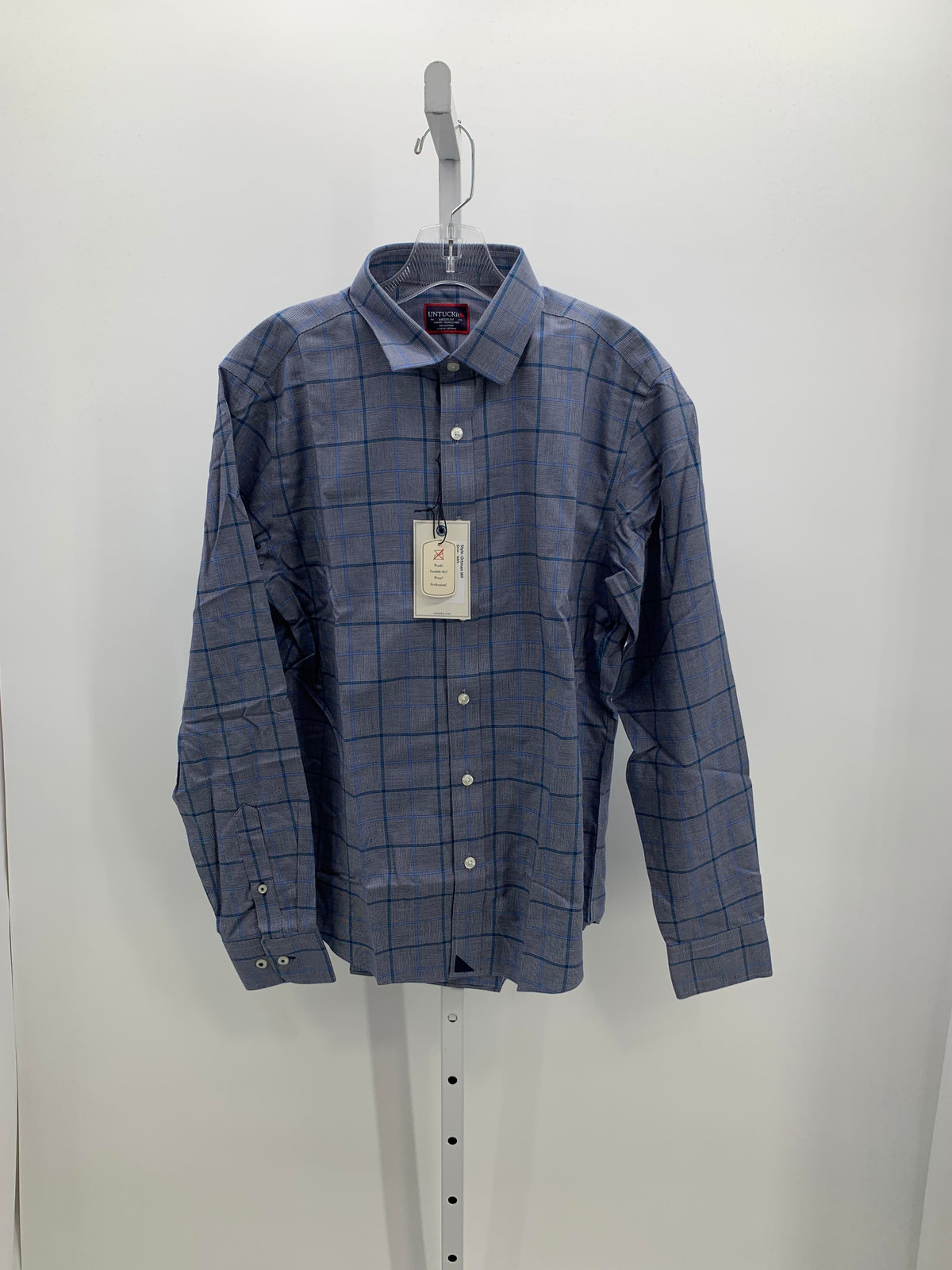 NEW PLAID BTN DOWN