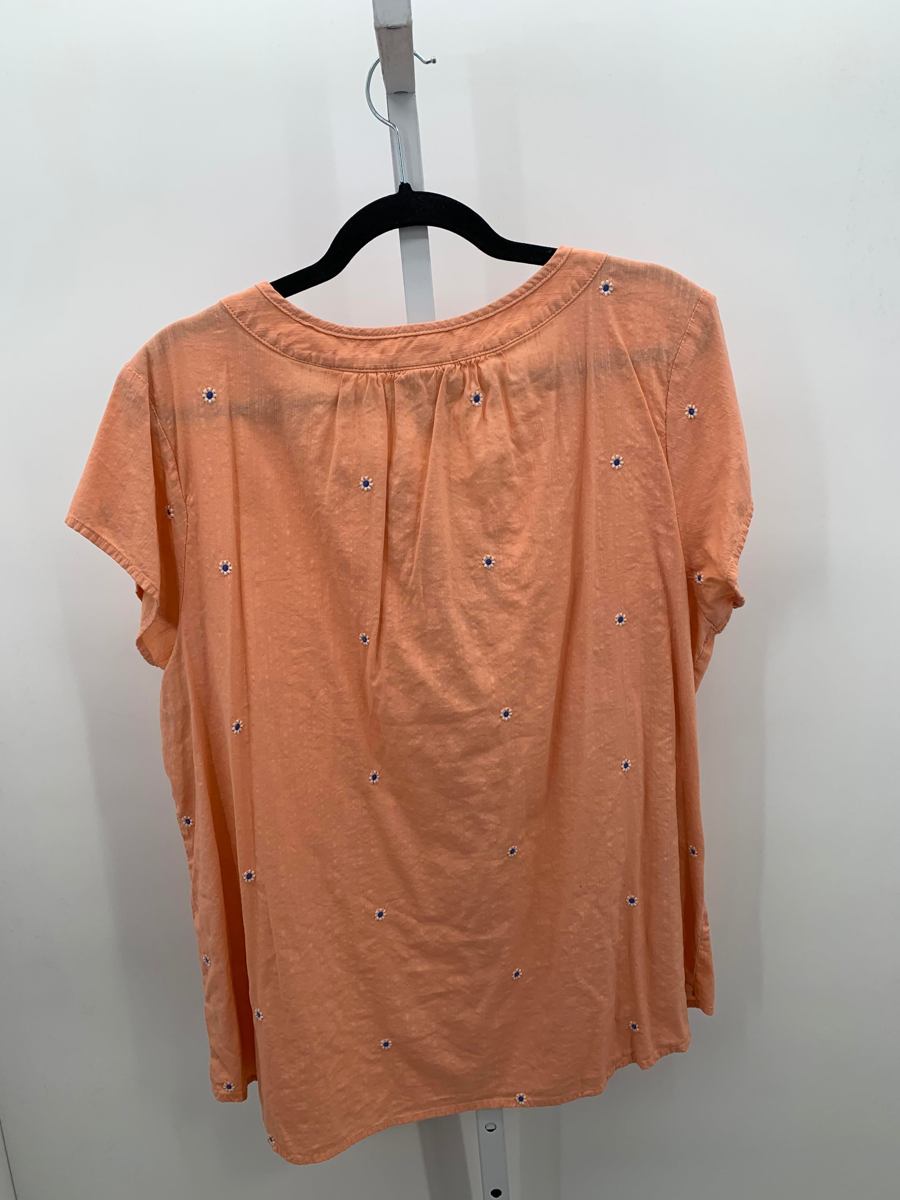 St. Johns Bay Size 1X Womens Short Sleeve Shirt