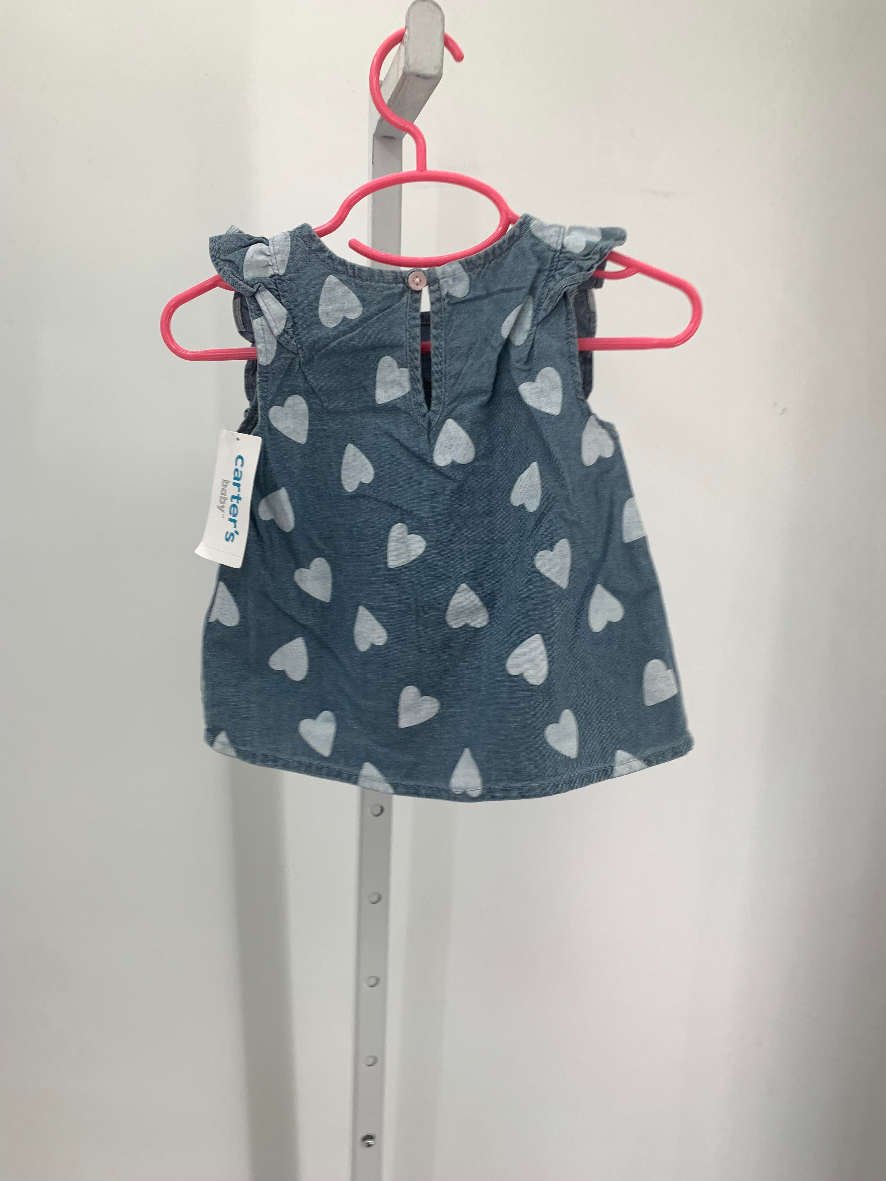 Carters Size 18 Months Girls Sleeveless Shirt