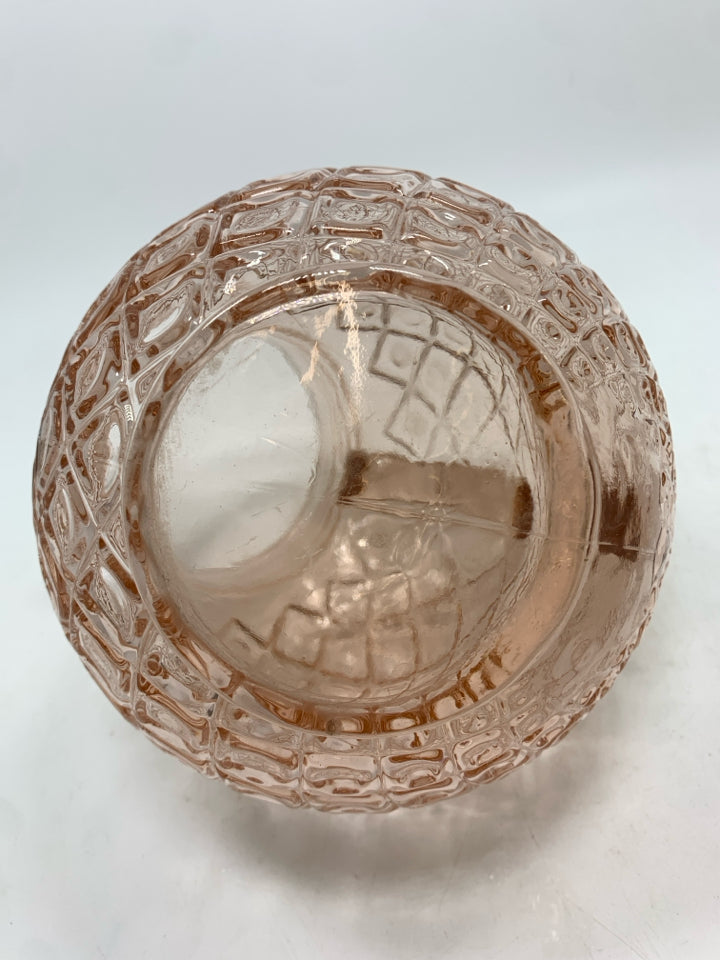 VTG PINK DEPRESSION GLASS JUG.
