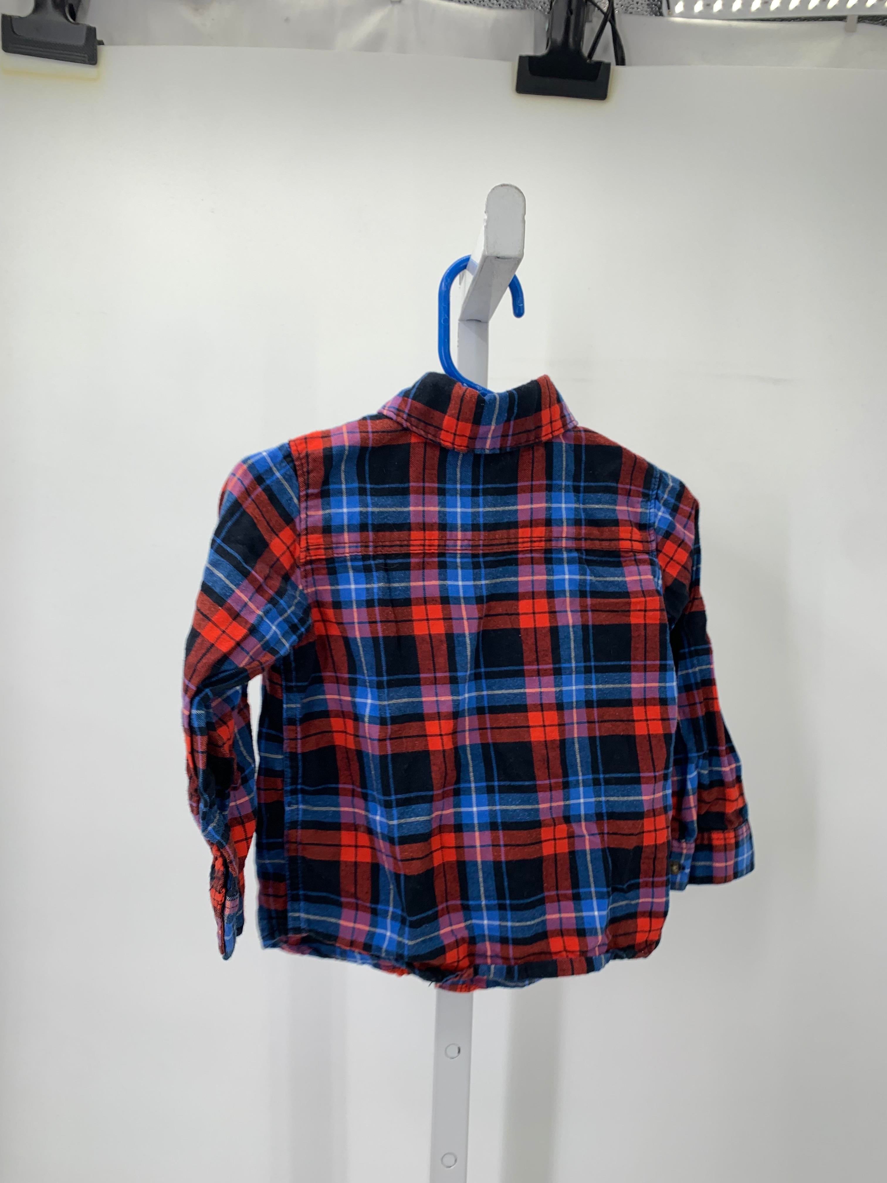 RED PLAID BTN DOWN