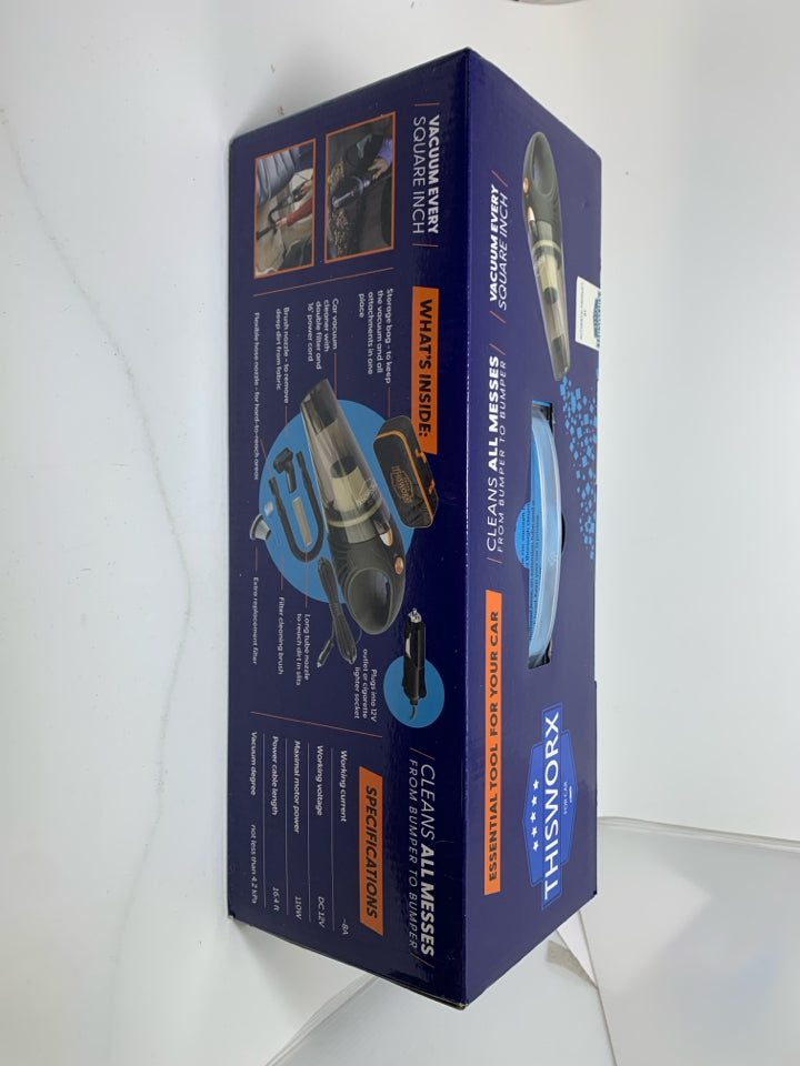 NIB CORED CAR VACUUM CLEANER.