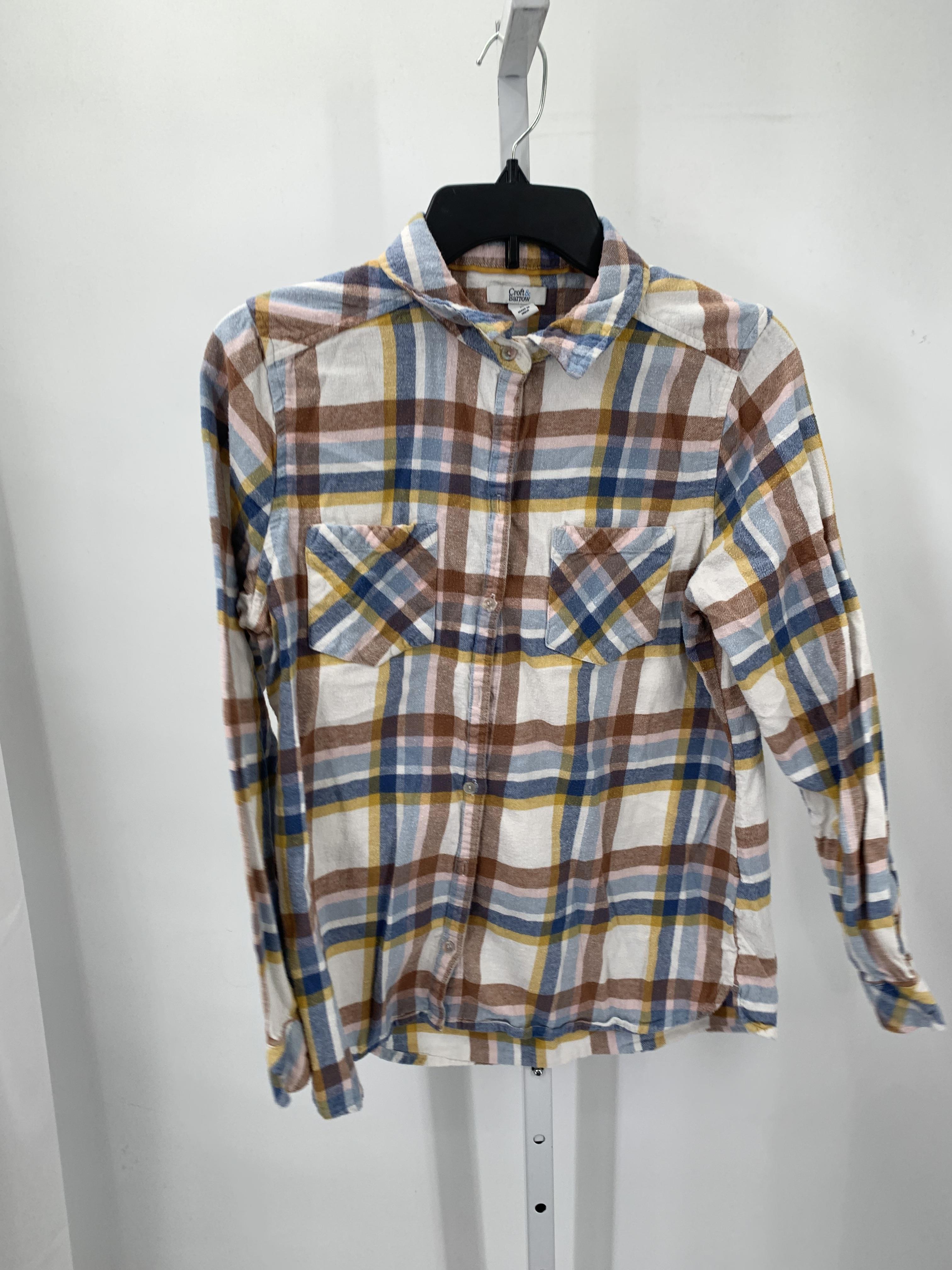 Croft & Barrow Size Medium Misses Long Sleeve Shirt