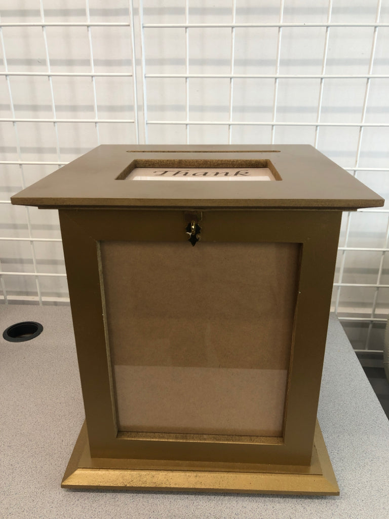 SPINNING "THANK YOU" CARD BOX.