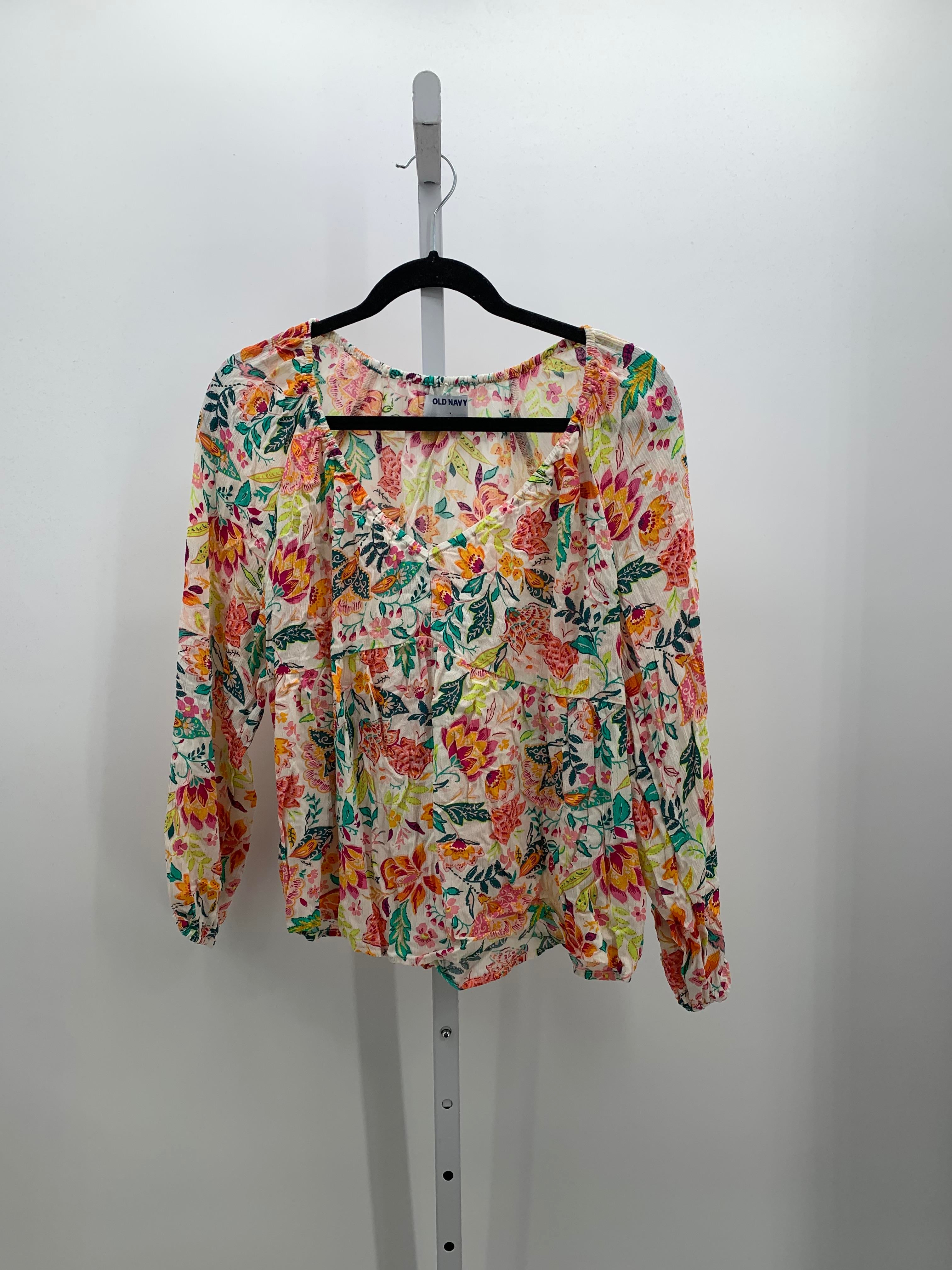 Old Navy Size Large Misses Long Sleeve Shirt
