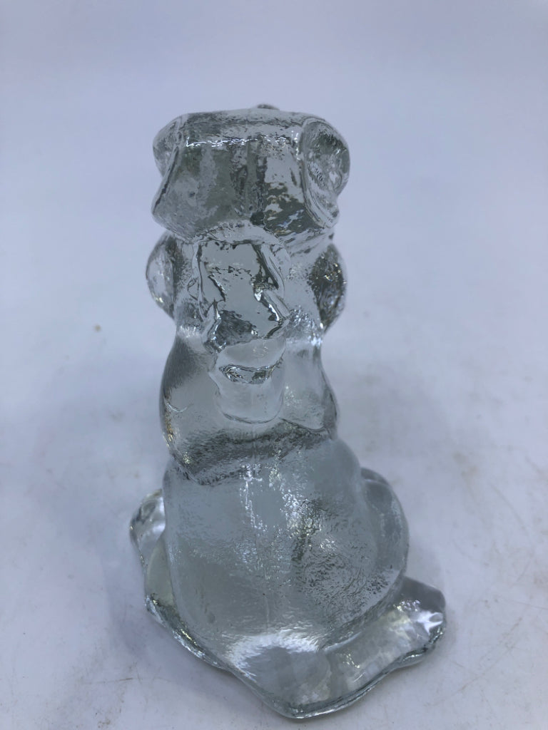 VTG GLASS SITTING DONKEY.