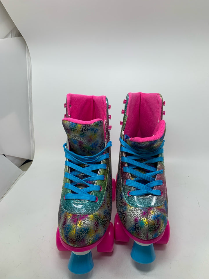 Rainbow Metallic Roller Skates Size ( 9M ) - NWOT