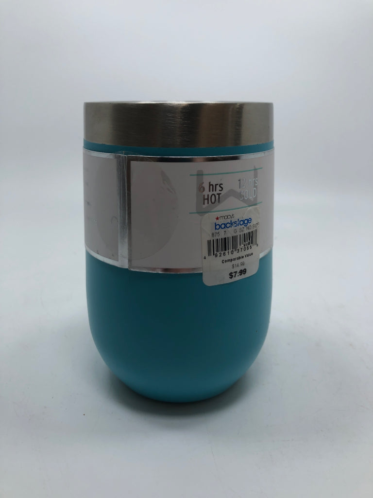 NWT BLUE STAINLESS STEEL TUMBLER.