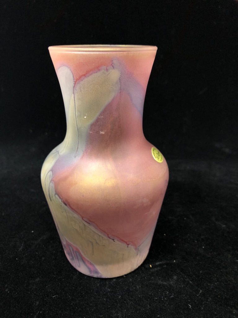 VTG AL-RAMA HAND PAINTED SMALL VASE.