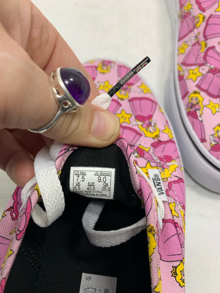 Vans Nintendo Princess Peach Shoes (Men-7.5, Women-9)- New With Tags