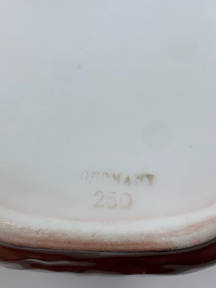 VTG MONK PAINTED PORCELAIN PITCHER- GERMANY.