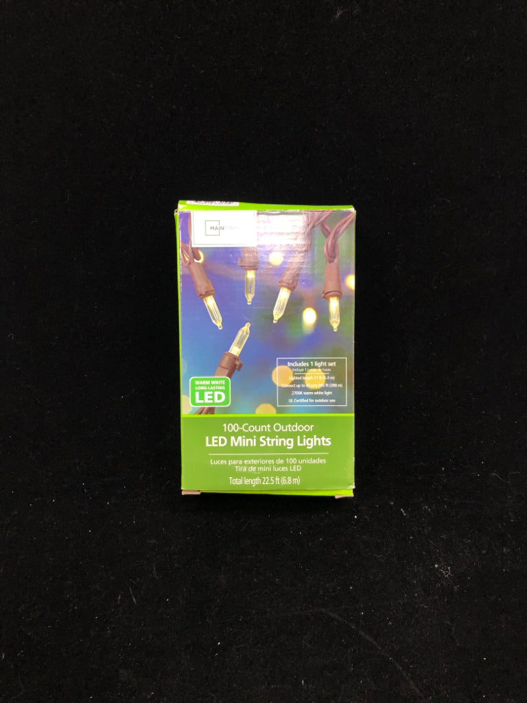 NIP 100 COUNT LED MINI STRING LIGHTS.