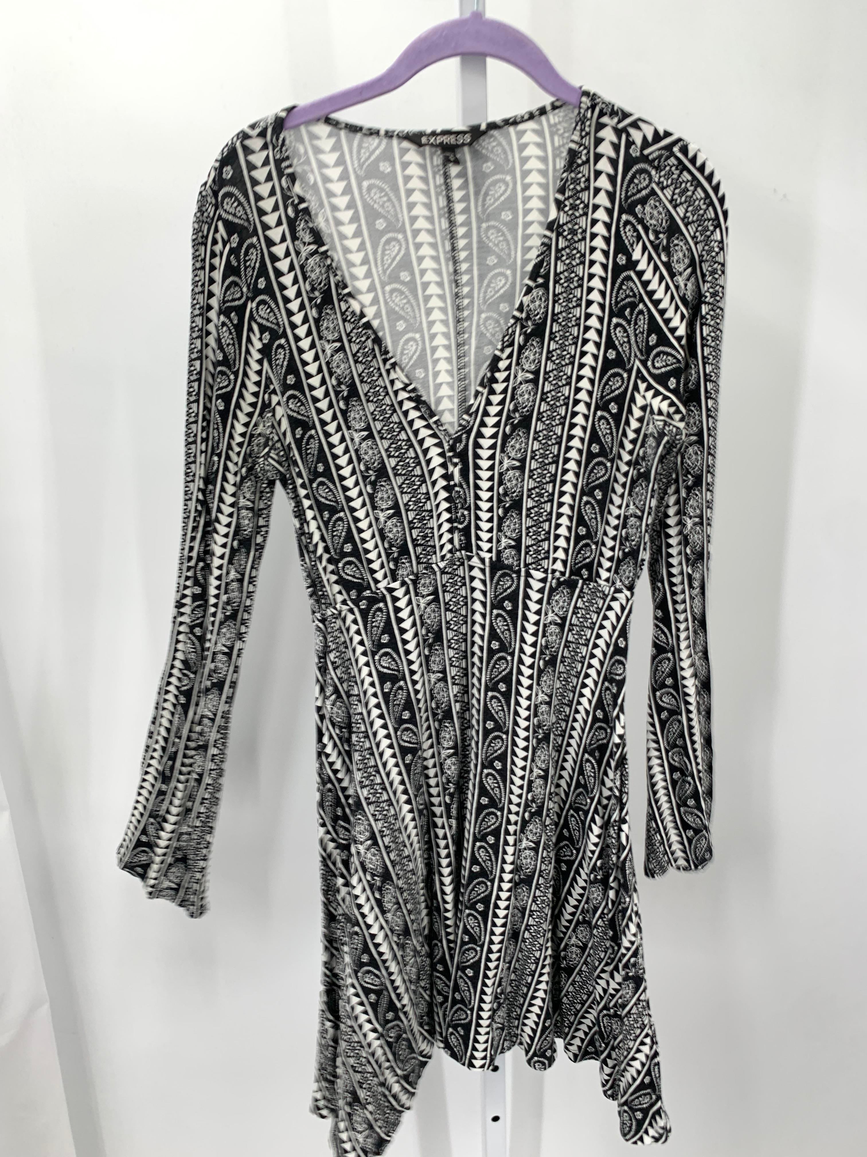 Express Size Medium Misses Long Sleeve Dress